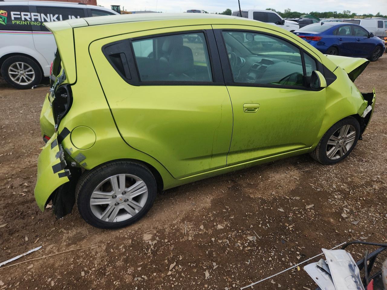 2014 Chevrolet Spark 1lt Green vin: KL8CD6S97EC403763