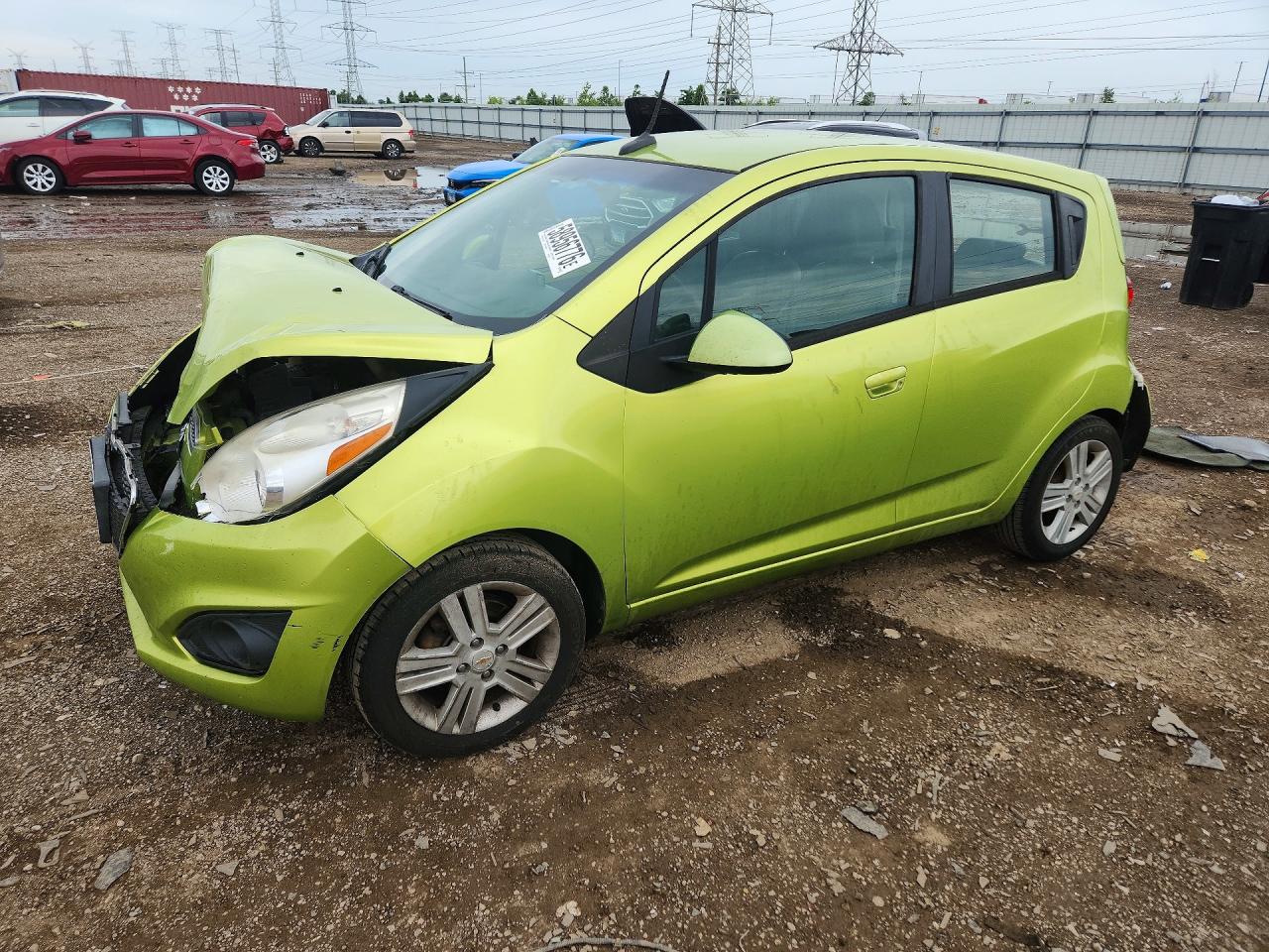 2014 Chevrolet Spark 1lt Green vin: KL8CD6S97EC403763