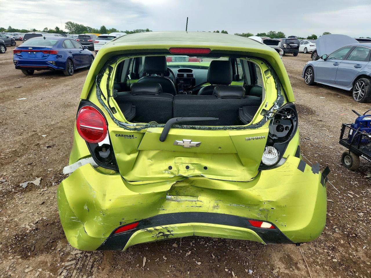 2014 Chevrolet Spark 1lt Green vin: KL8CD6S97EC403763