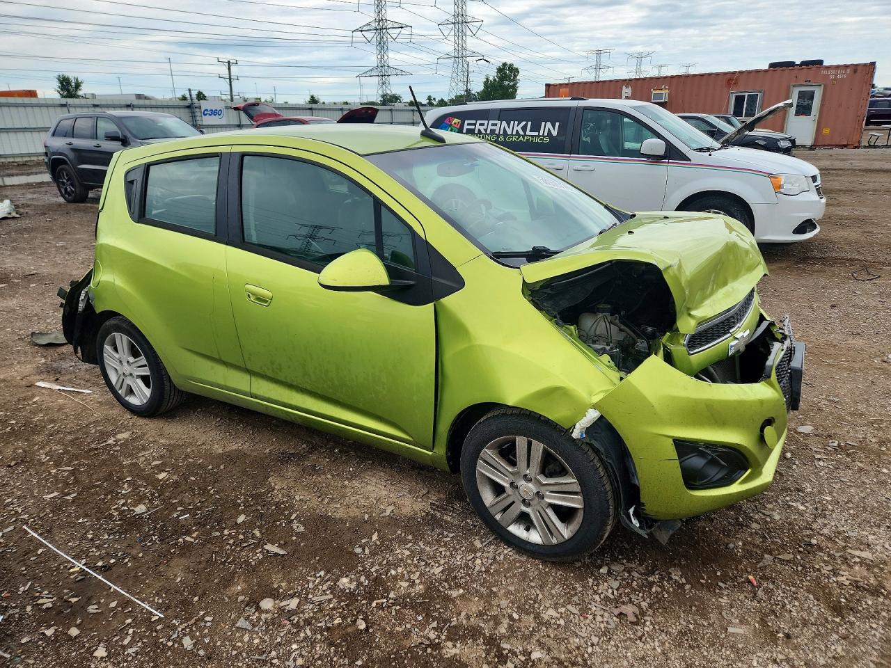 2014 Chevrolet Spark 1lt Green vin: KL8CD6S97EC403763