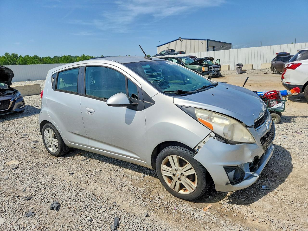 2014 Chevrolet Spark 1lt Silver vin: KL8CD6S97EC412639