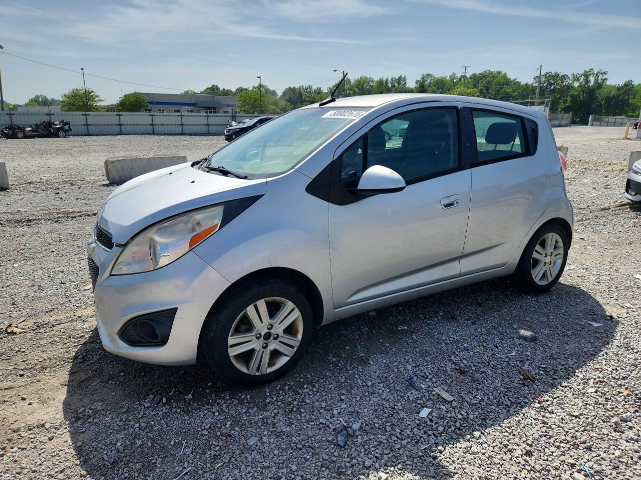 2014 Chevrolet Spark 1lt Silver vin: KL8CD6S97EC412639