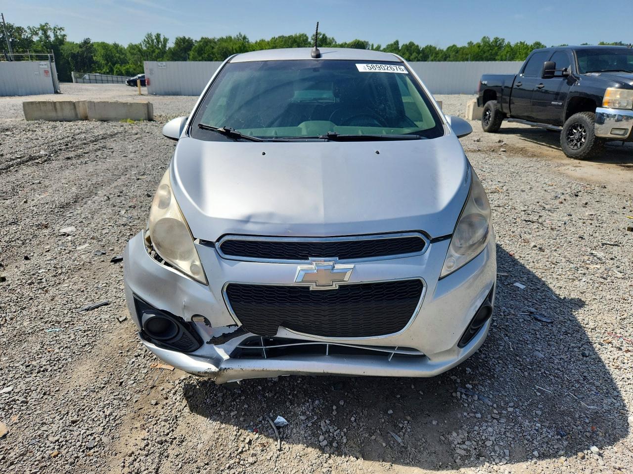 2014 Chevrolet Spark 1lt Silver vin: KL8CD6S97EC412639