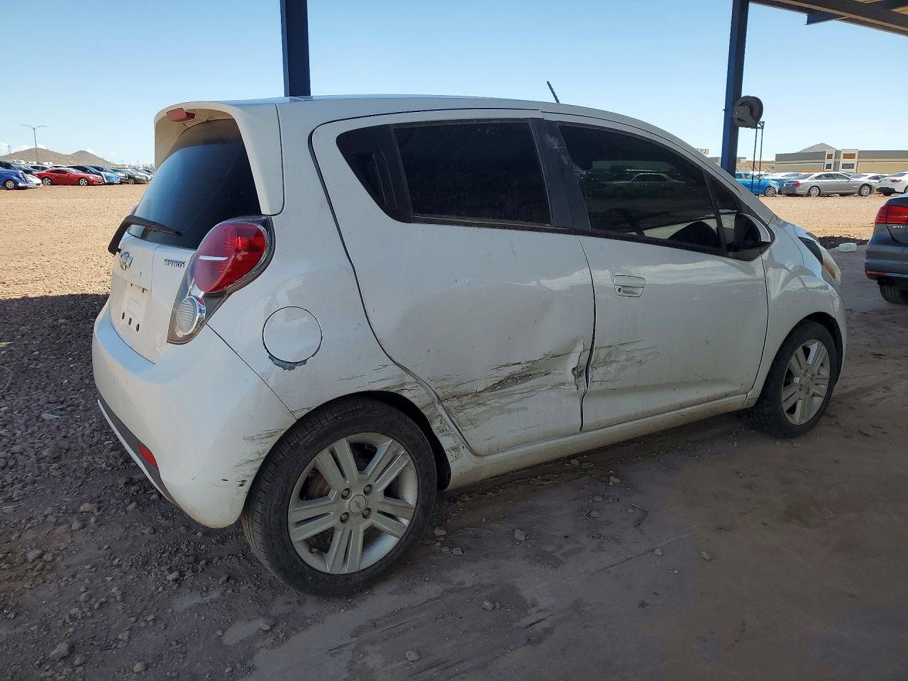 2014 Chevrolet Spark 1lt White vin: KL8CD6S97EC414598