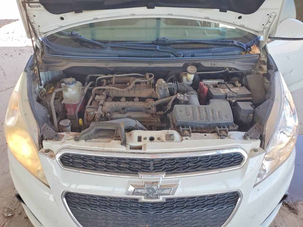 2014 Chevrolet Spark 1lt White vin: KL8CD6S97EC414598