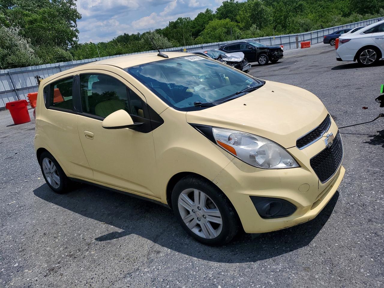 2014 Chevrolet Spark 1lt Yellow vin: KL8CD6S97EC536880