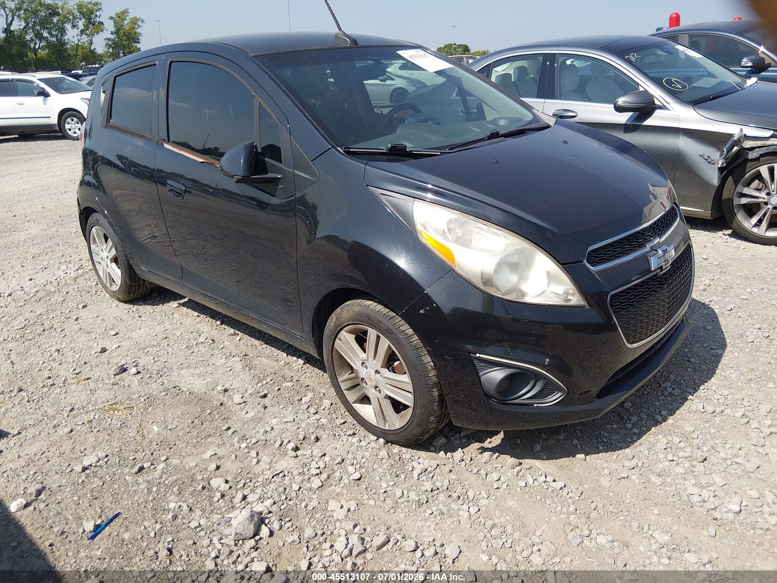 2014 Chevrolet Spark 1lt Auto Black vin: KL8CD6S97EC571676