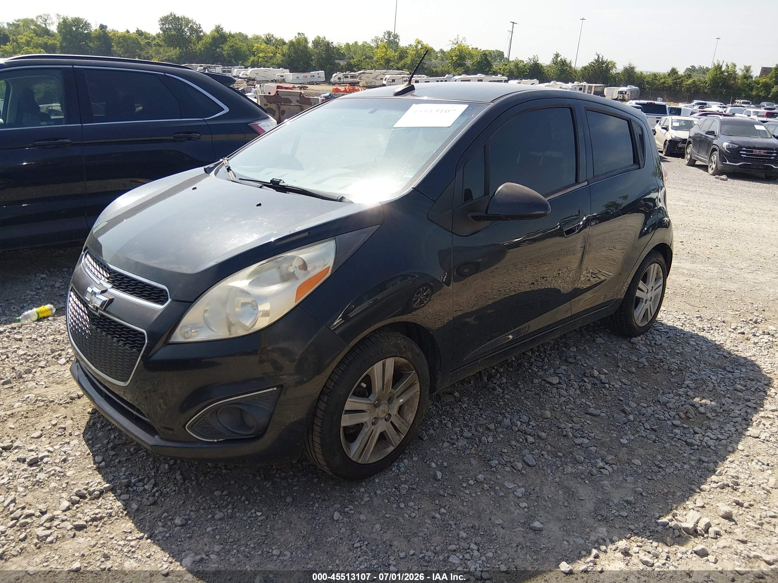 2014 Chevrolet Spark 1lt Auto Black vin: KL8CD6S97EC571676