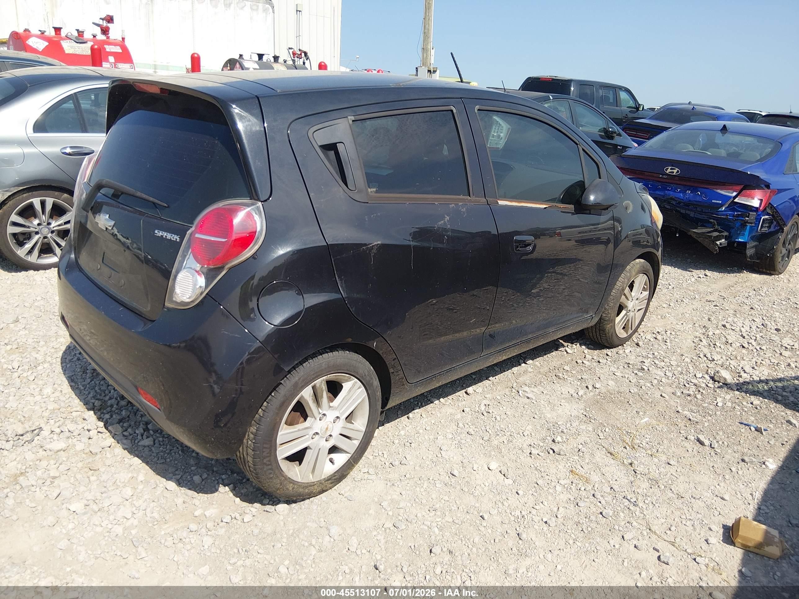 2014 Chevrolet Spark 1lt Auto Black vin: KL8CD6S97EC571676