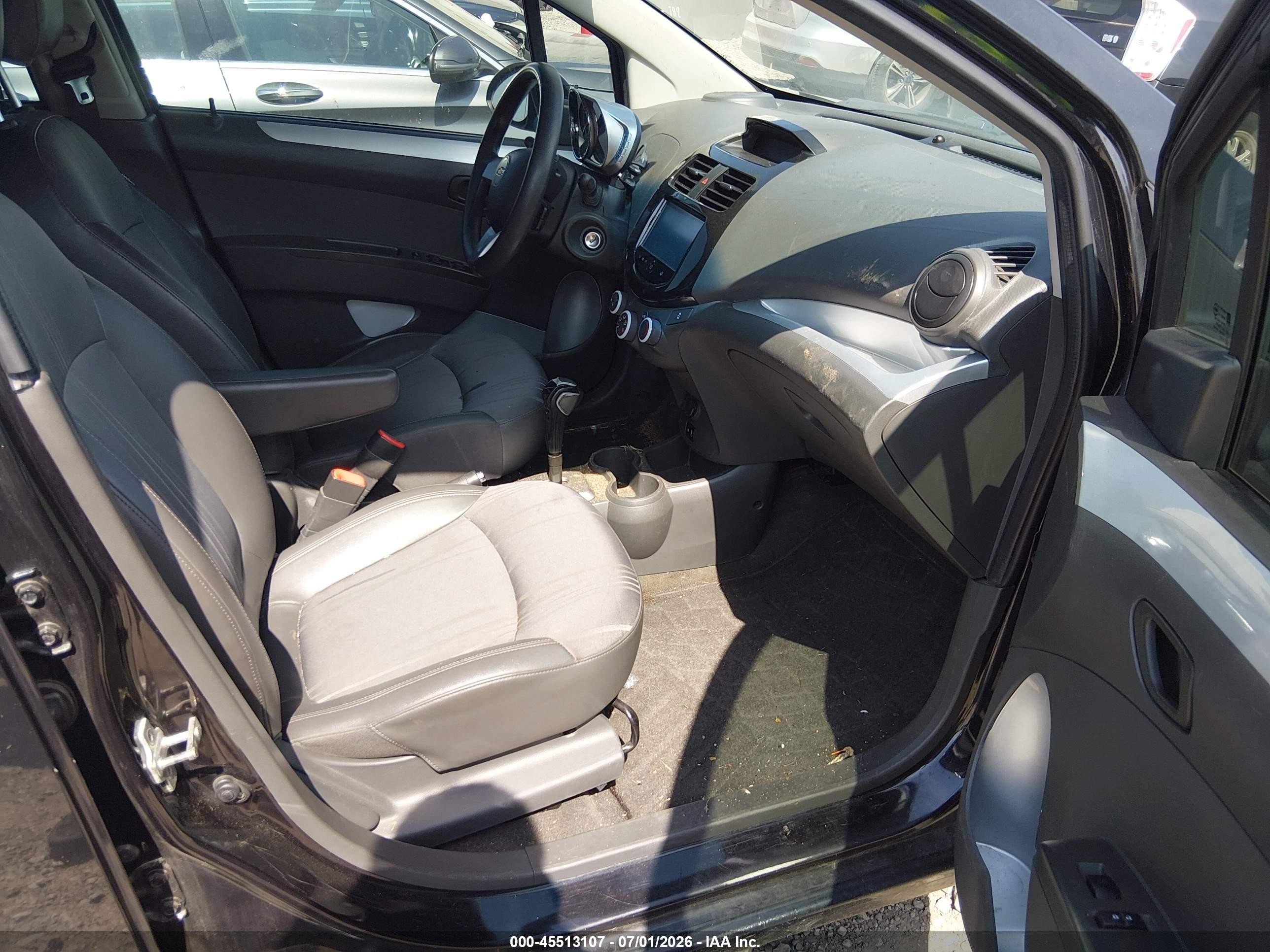 2014 Chevrolet Spark 1lt Auto Black vin: KL8CD6S97EC571676