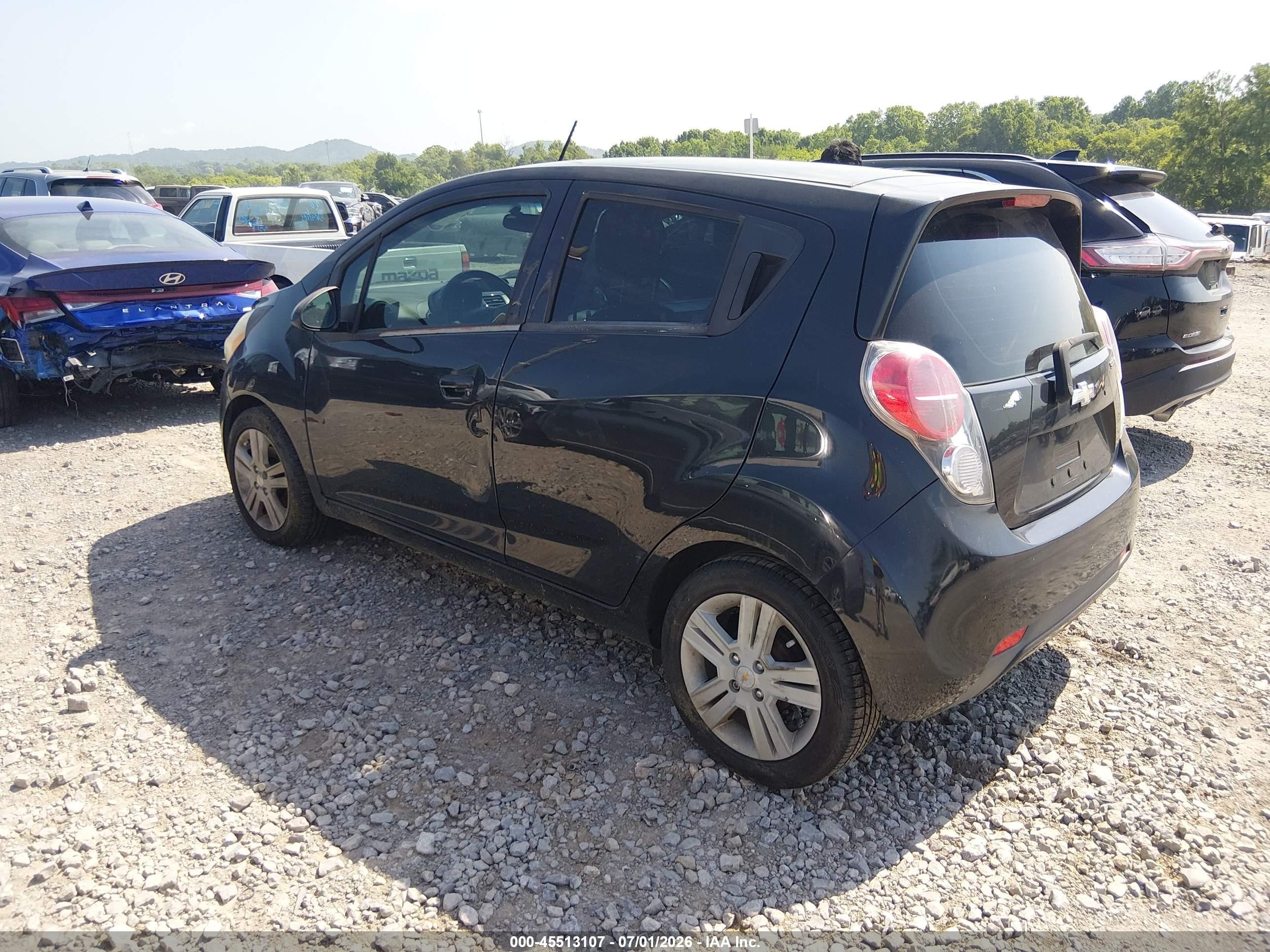 2014 Chevrolet Spark 1lt Auto Black vin: KL8CD6S97EC571676