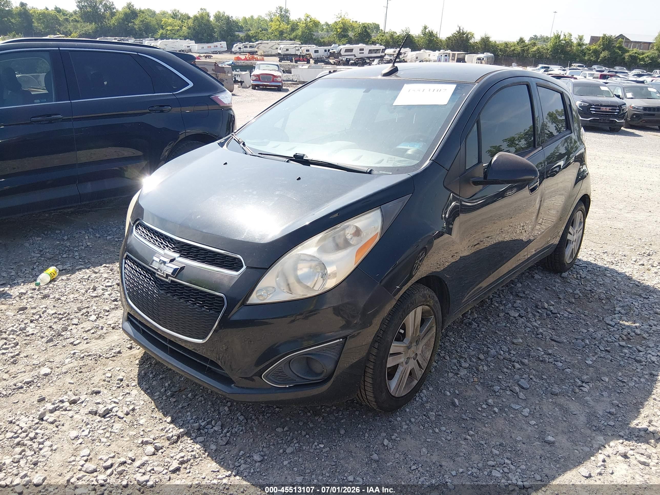 2014 Chevrolet Spark 1lt Auto Black vin: KL8CD6S97EC571676