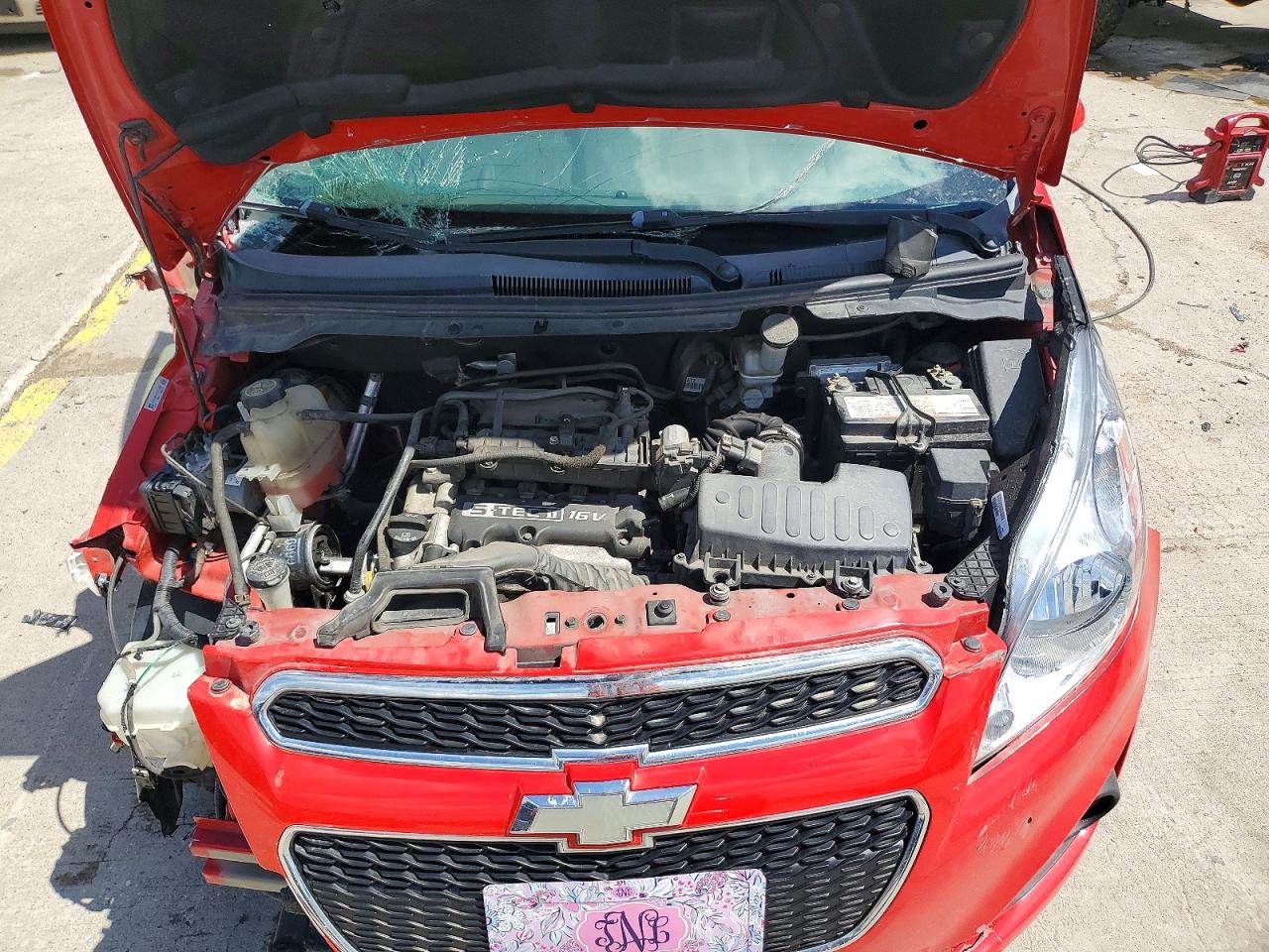 2015 Chevrolet Spark 1lt Red vin: KL8CD6S97FC721898