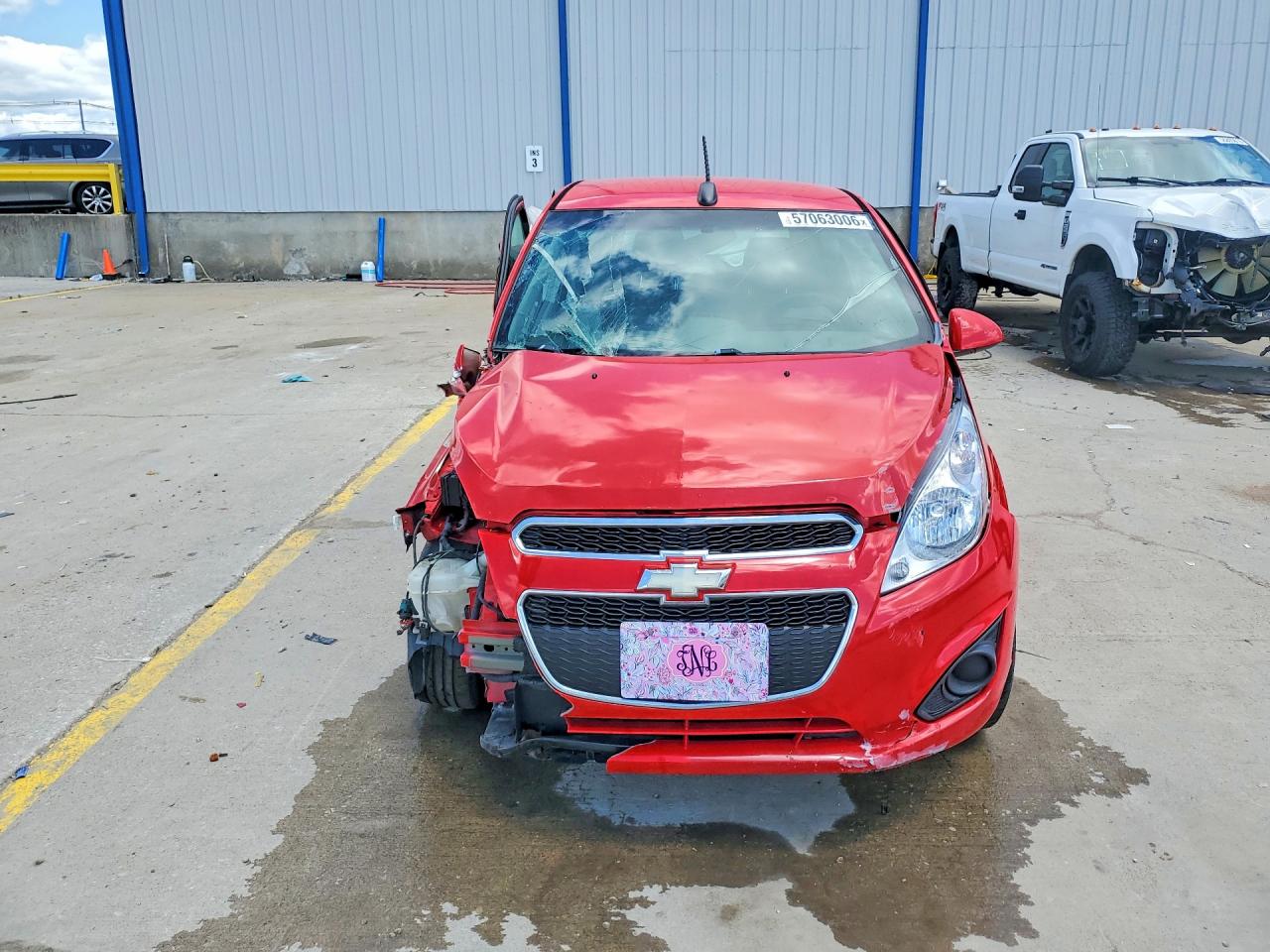 2015 Chevrolet Spark 1lt Red vin: KL8CD6S97FC721898