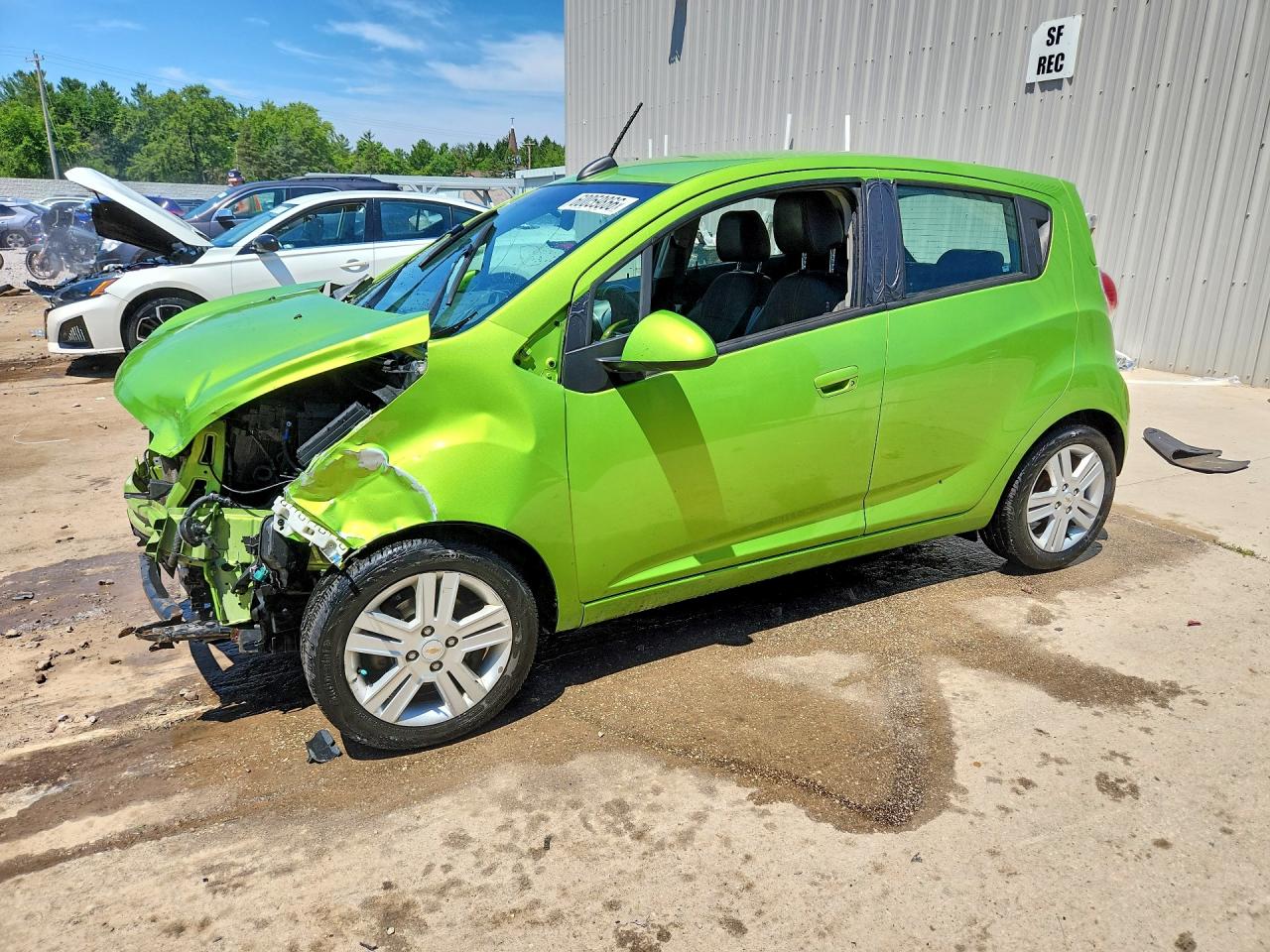 2015 Chevrolet Spark 1lt Green vin: KL8CD6S97FC741892