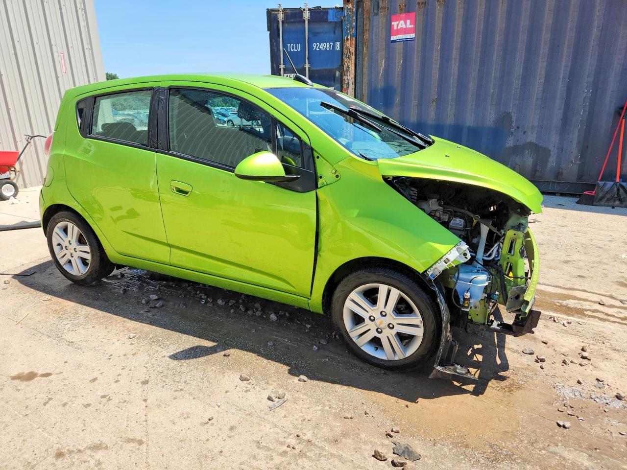 2015 Chevrolet Spark 1lt Green vin: KL8CD6S97FC741892