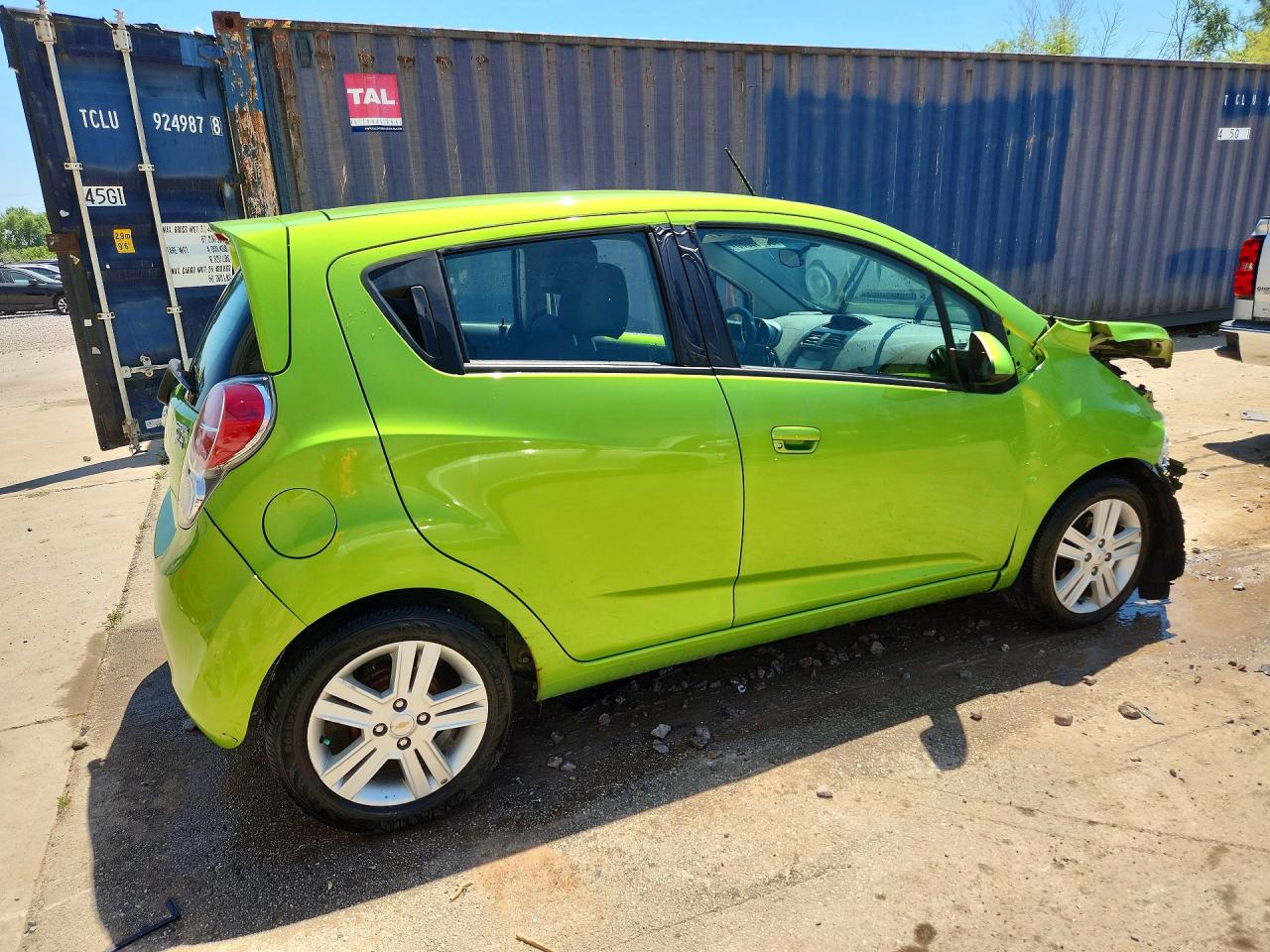 2015 Chevrolet Spark 1lt Green vin: KL8CD6S97FC741892