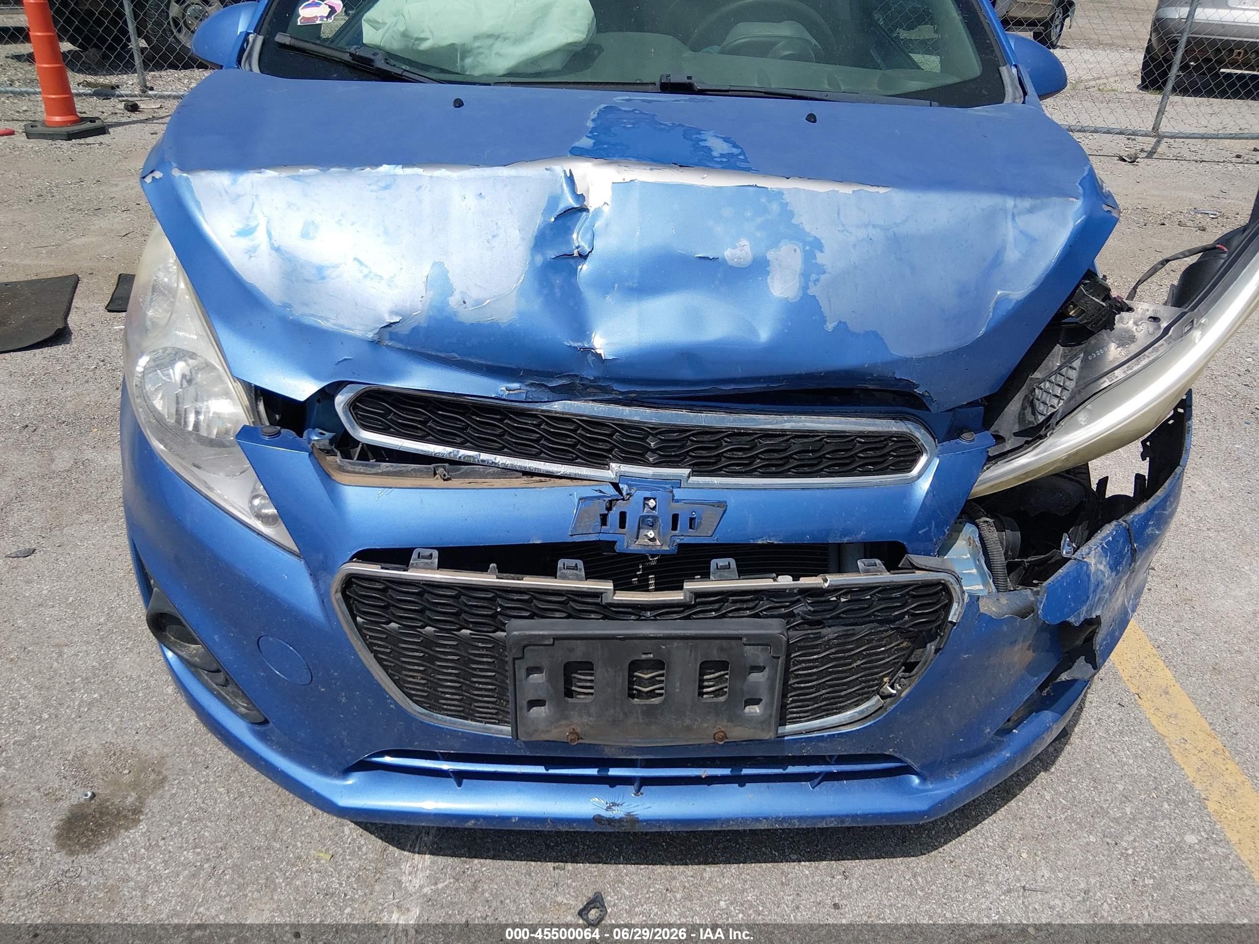 2015 Chevrolet Spark 1lt Cvt Blue vin: KL8CD6S97FC749863
