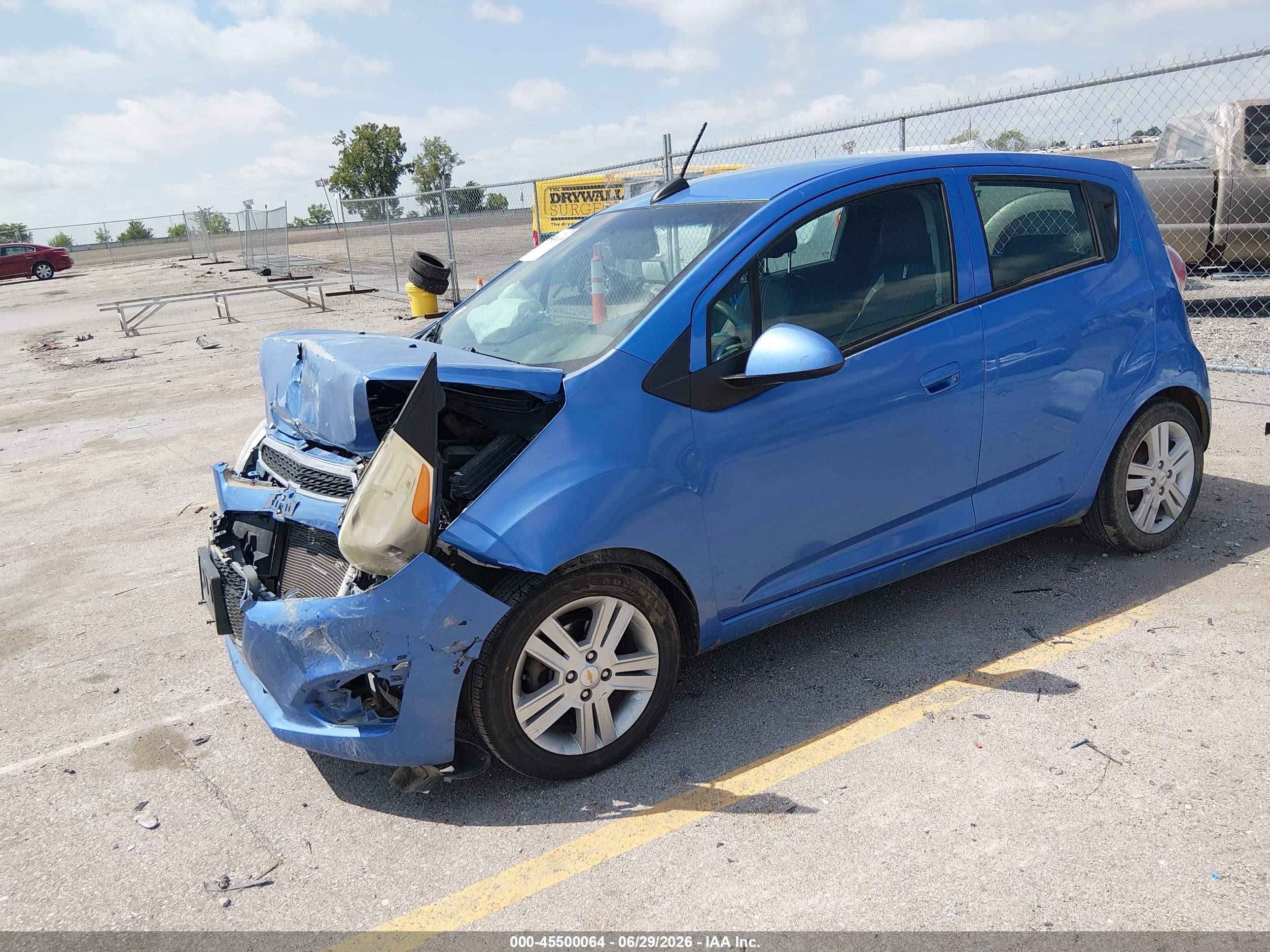 2015 Chevrolet Spark 1lt Cvt Blue vin: KL8CD6S97FC749863