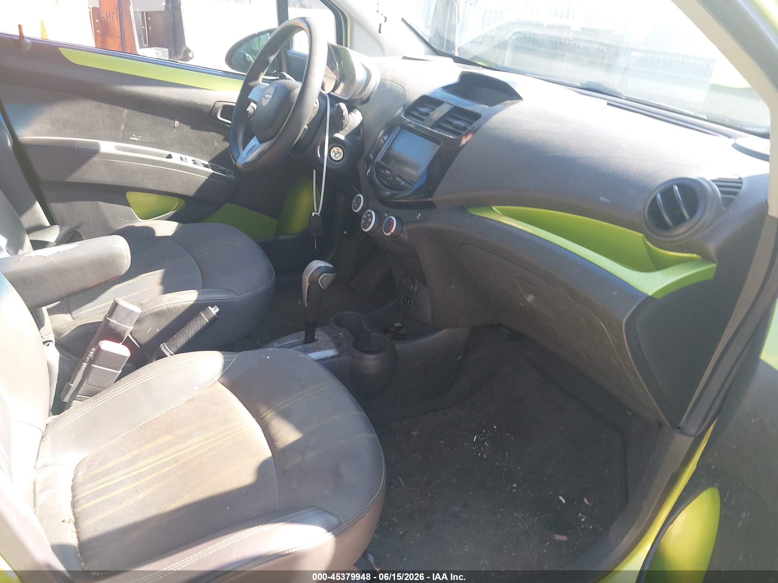 2013 Chevrolet Spark 1lt Auto Green vin: KL8CD6S98DC500260
