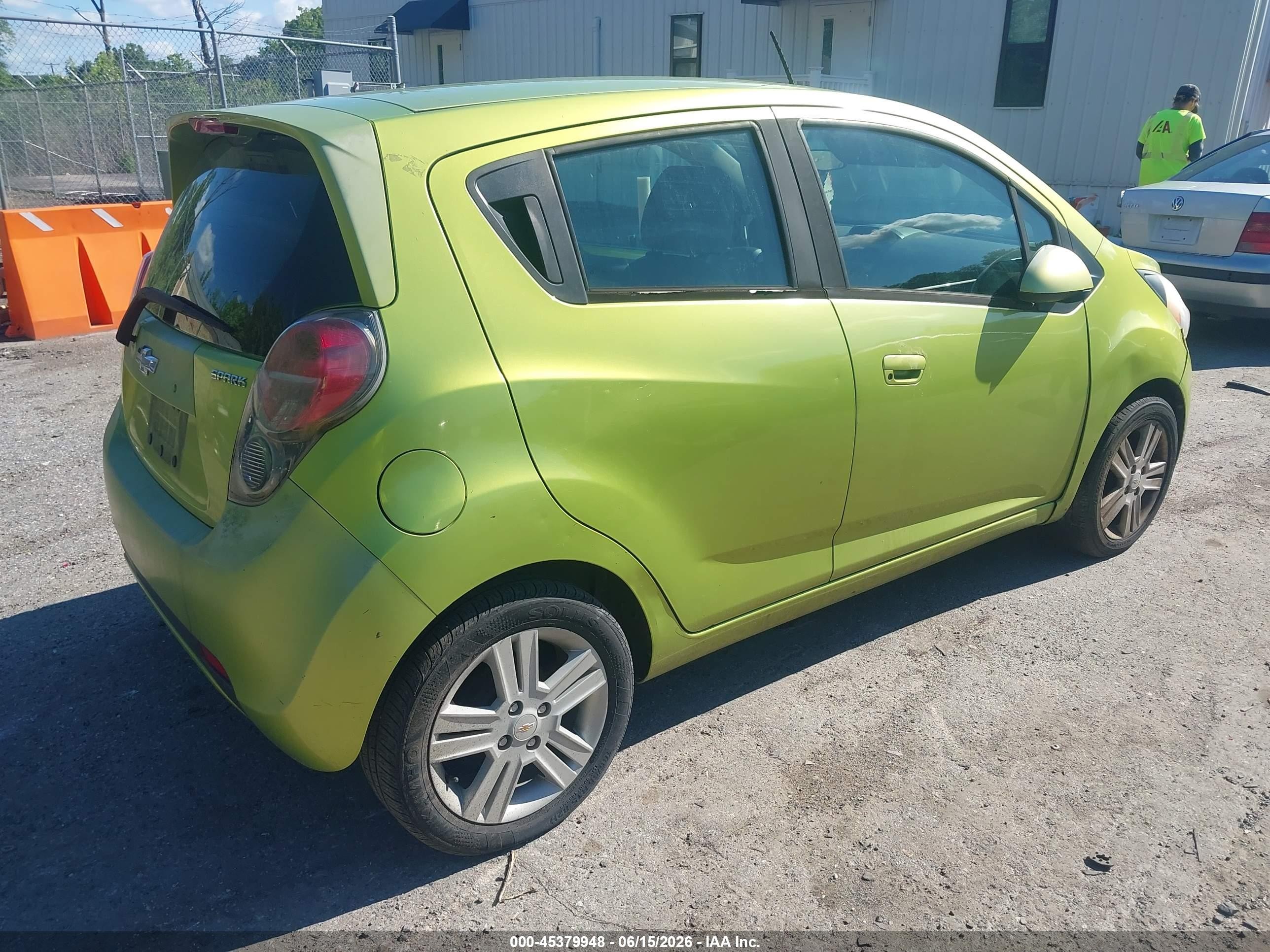 2013 Chevrolet Spark 1lt Auto Green vin: KL8CD6S98DC500260