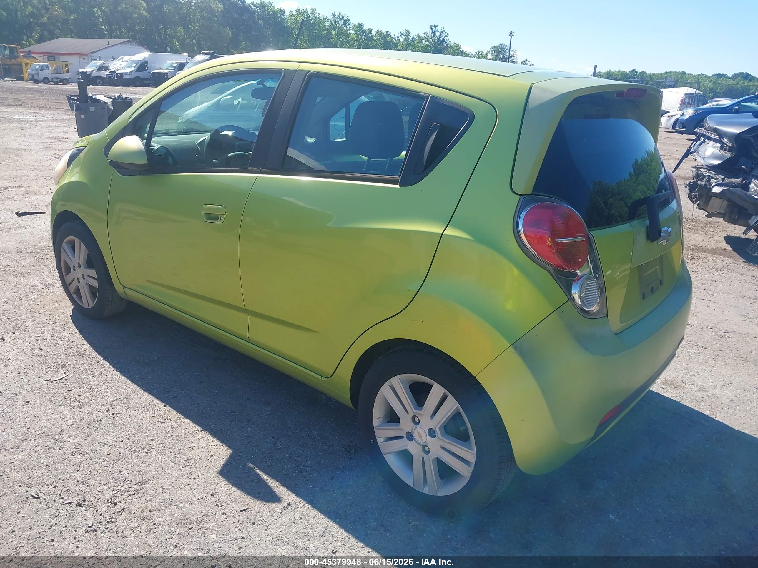 2013 Chevrolet Spark 1lt Auto Green vin: KL8CD6S98DC500260
