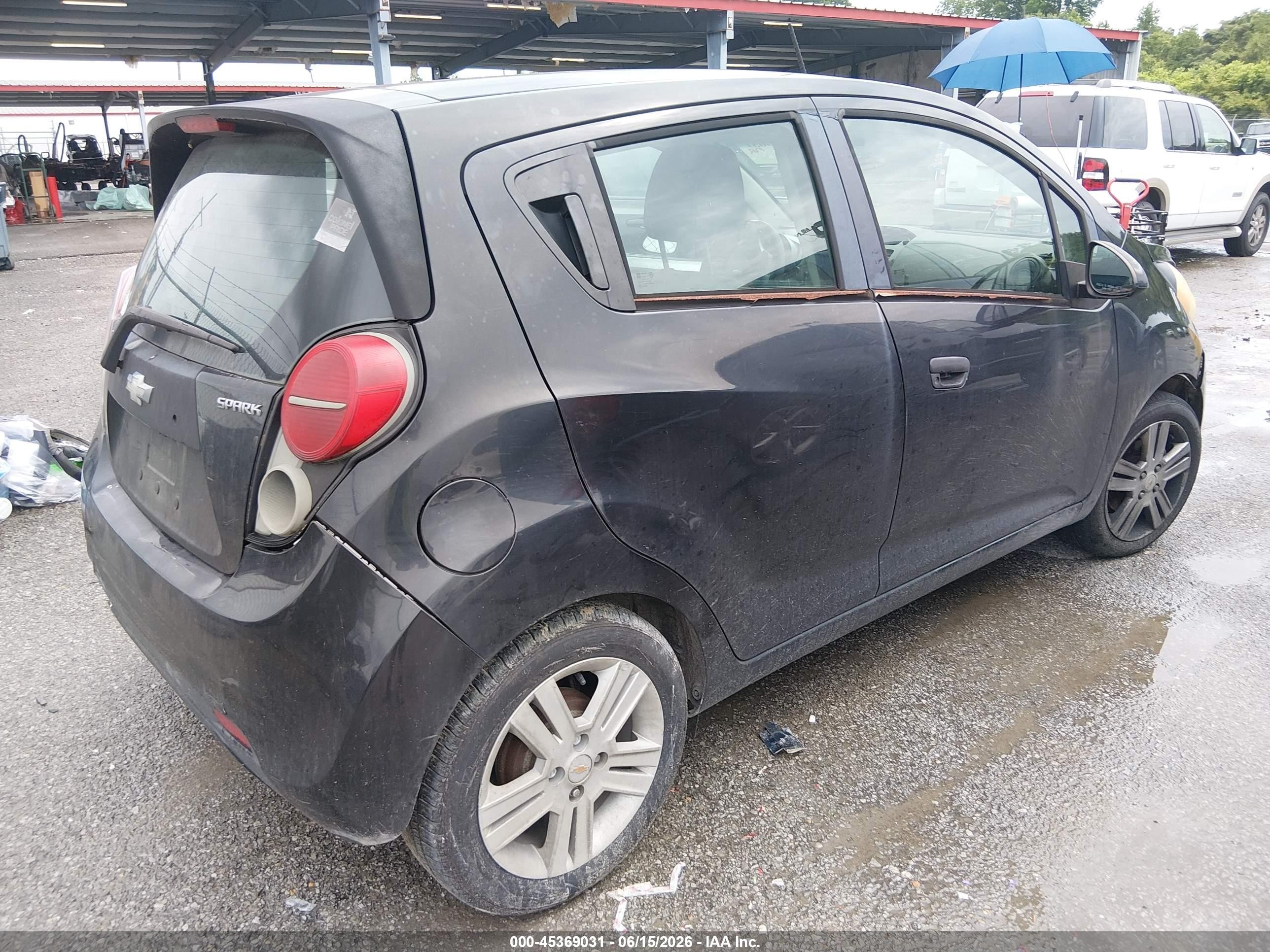 2013 Chevrolet Spark 1lt Auto Black vin: KL8CD6S98DC510786