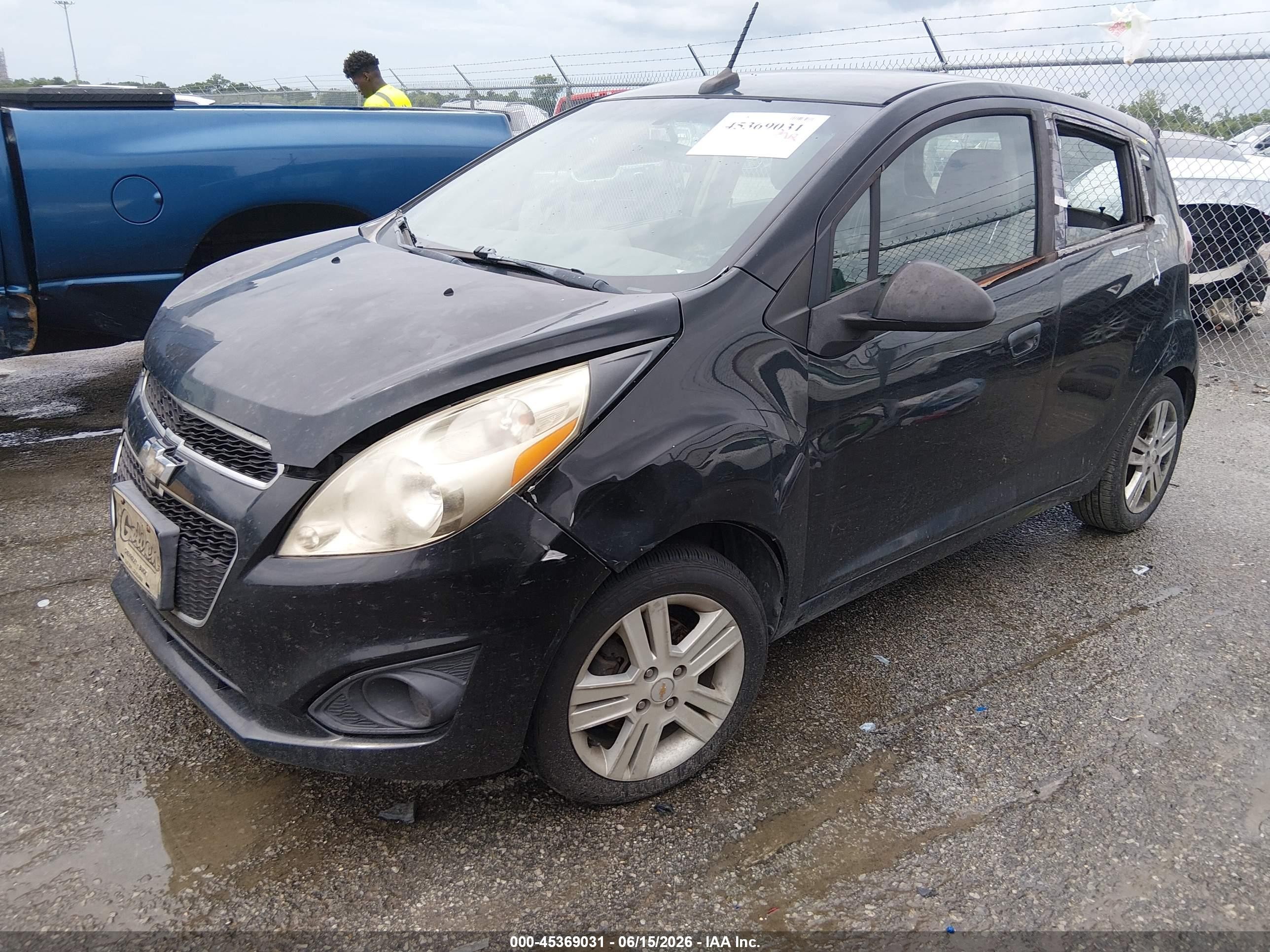2013 Chevrolet Spark 1lt Auto Black vin: KL8CD6S98DC510786