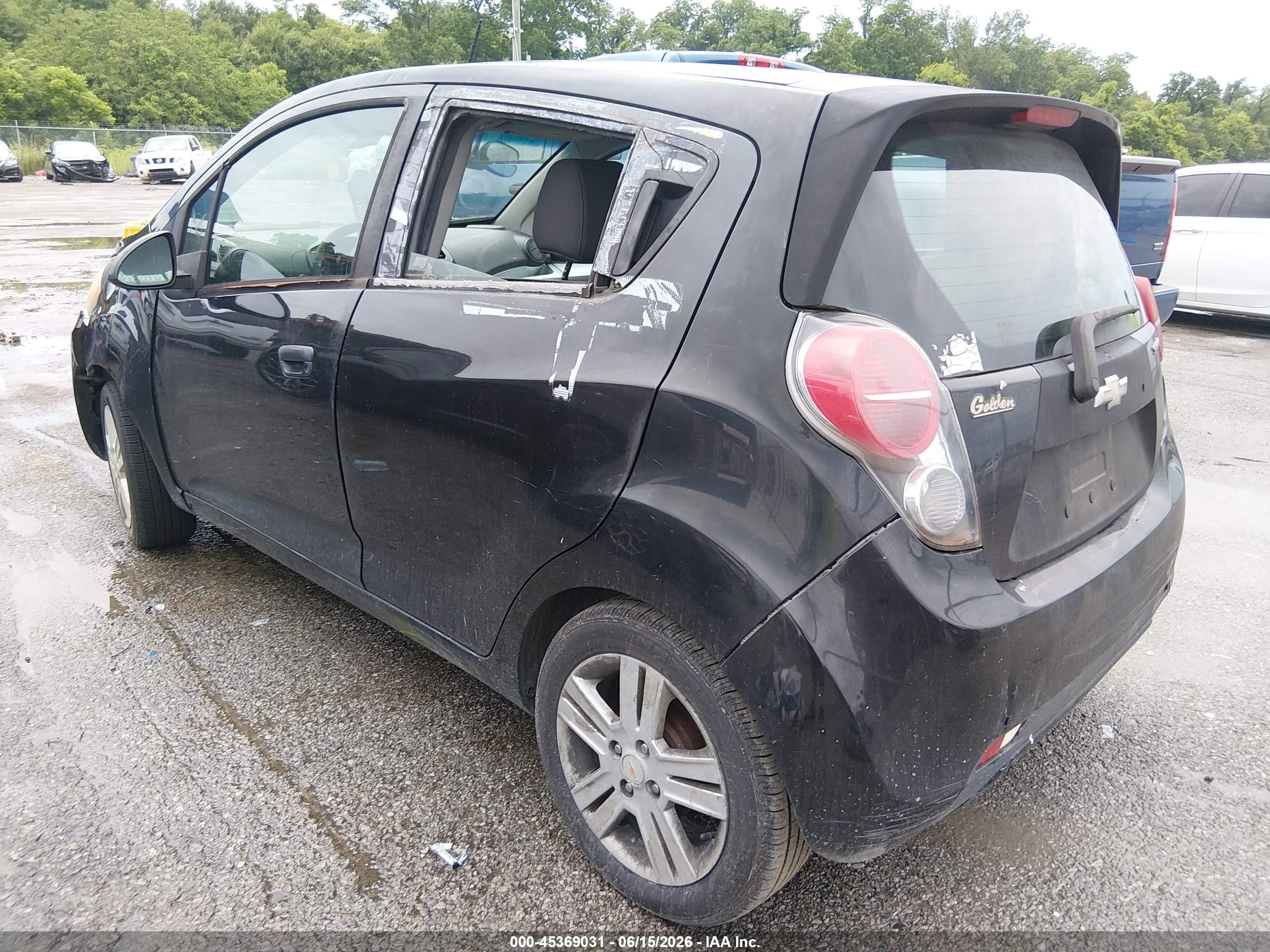 2013 Chevrolet Spark 1lt Auto Black vin: KL8CD6S98DC510786
