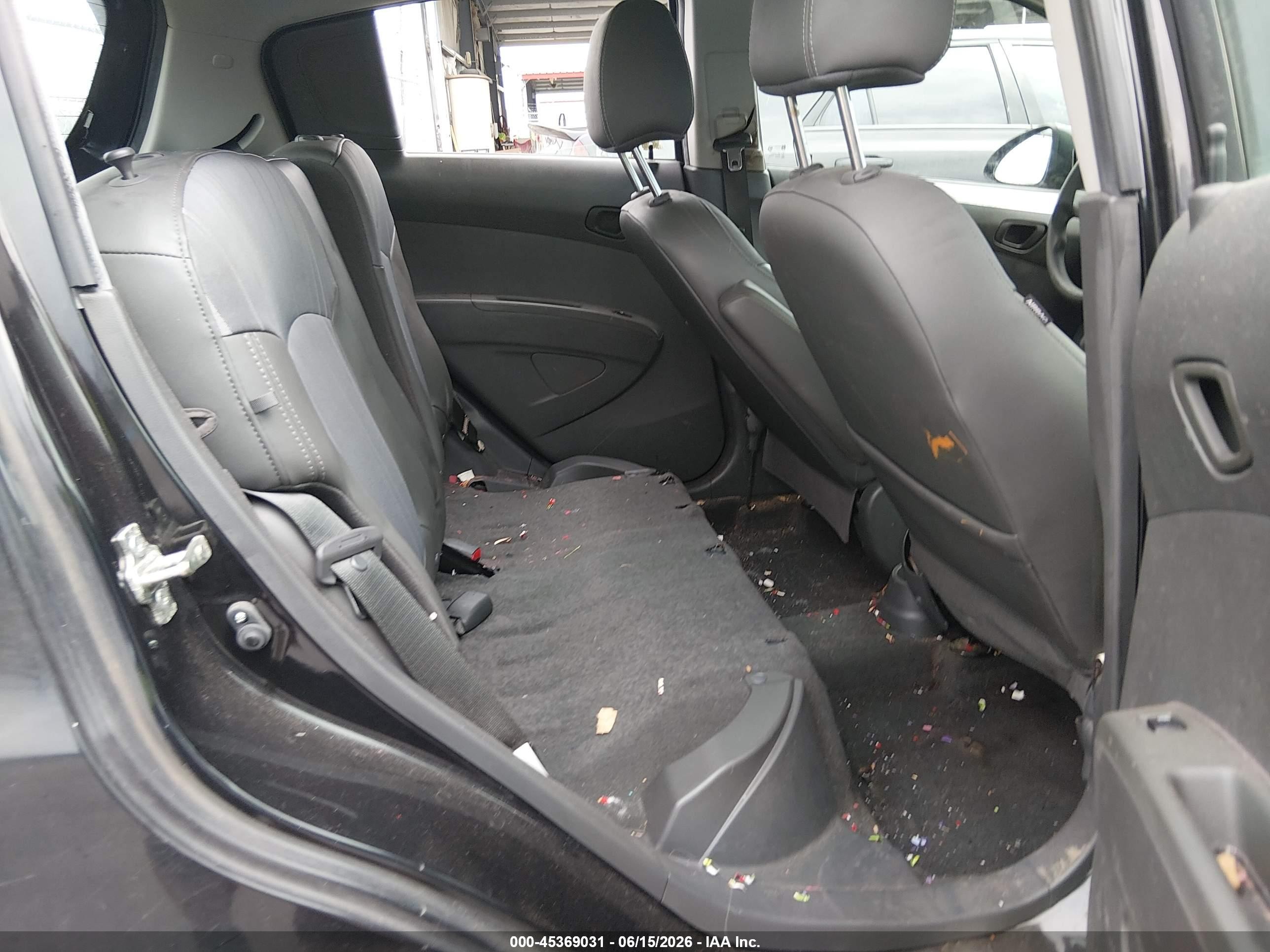 2013 Chevrolet Spark 1lt Auto Black vin: KL8CD6S98DC510786