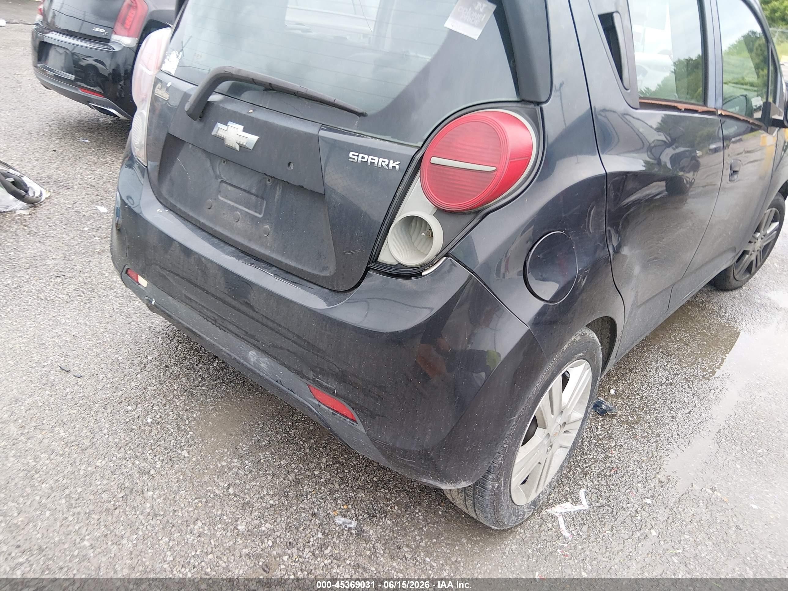 2013 Chevrolet Spark 1lt Auto Black vin: KL8CD6S98DC510786