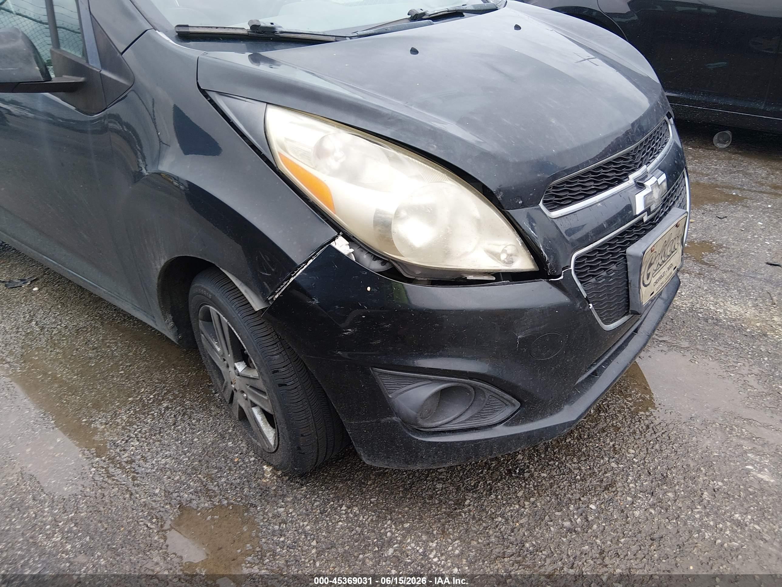 2013 Chevrolet Spark 1lt Auto Black vin: KL8CD6S98DC510786