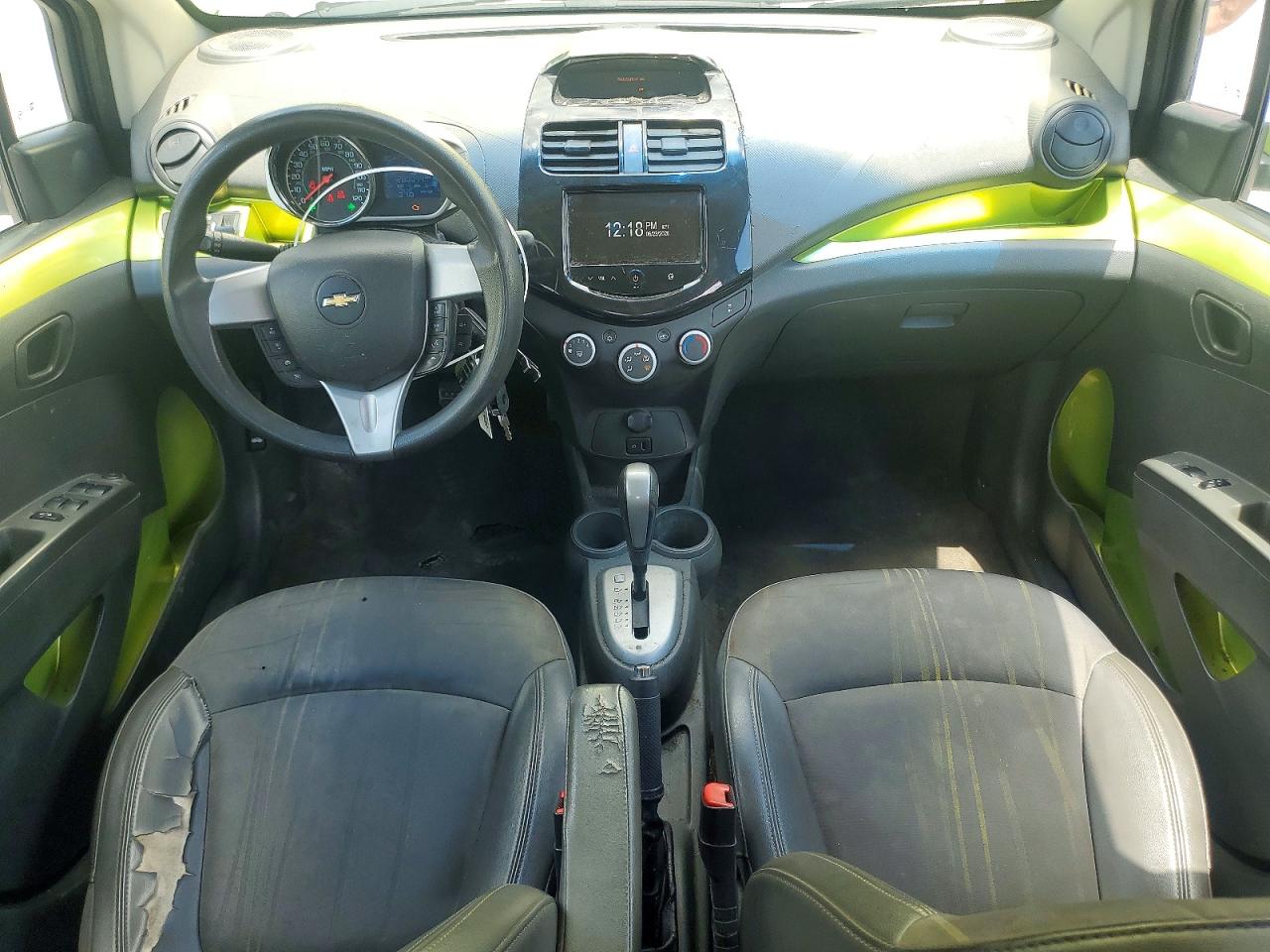 2013 Chevrolet Spark 1lt Green vin: KL8CD6S98DC557803