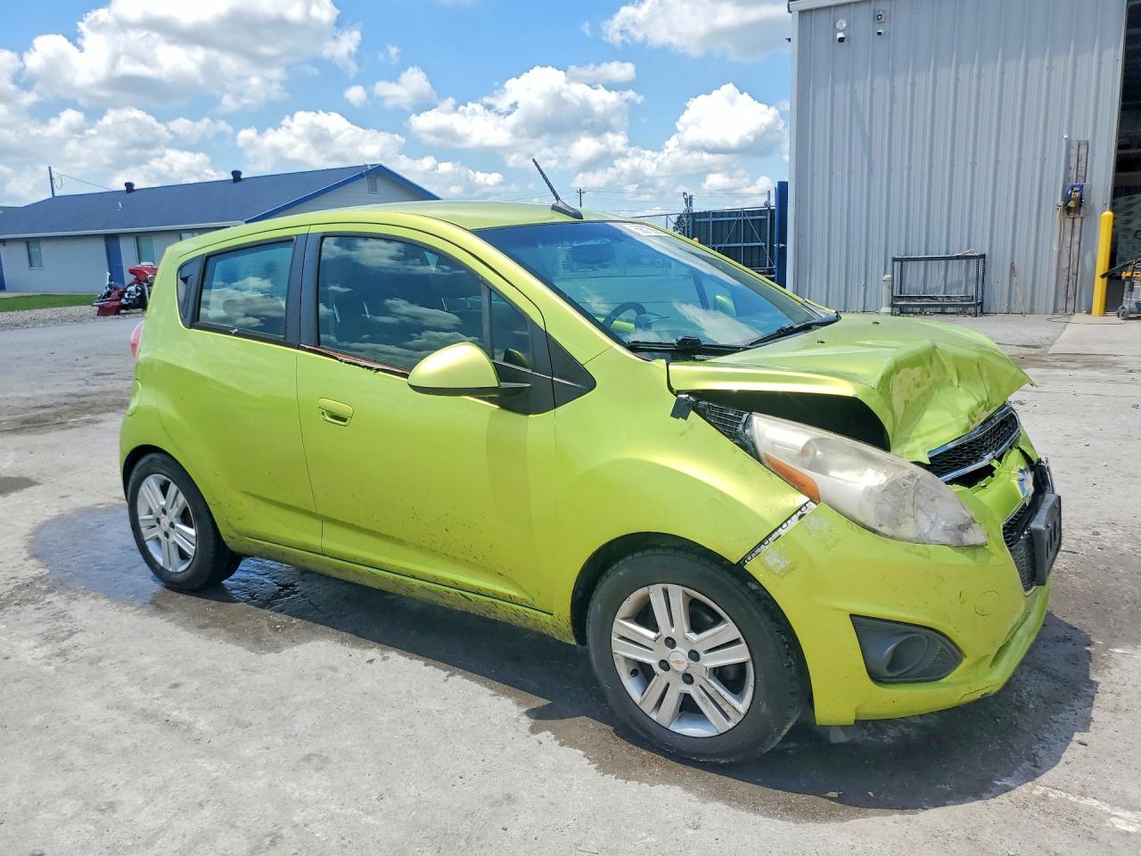 2013 Chevrolet Spark 1lt Green vin: KL8CD6S98DC557803