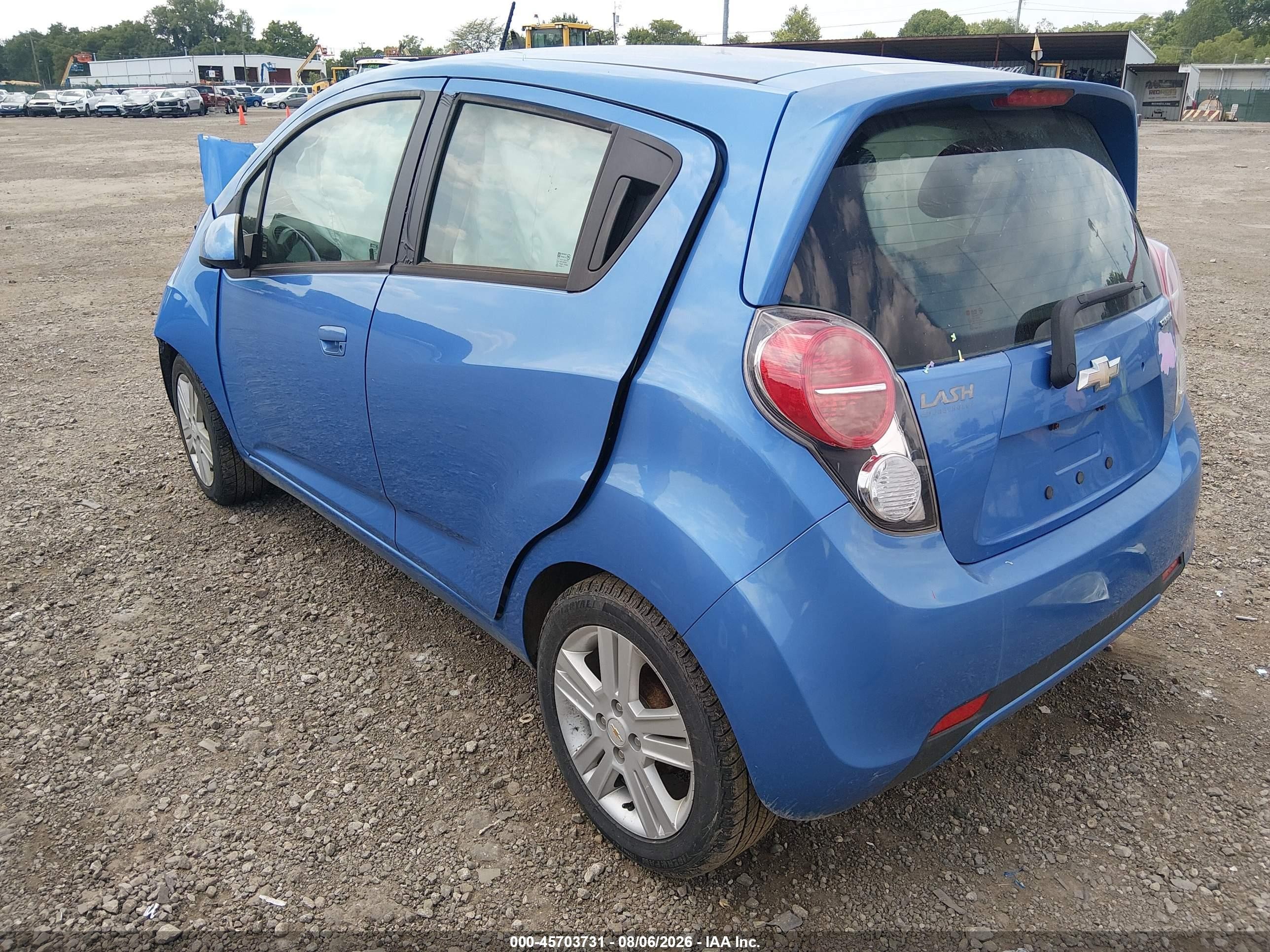 2013 Chevrolet Spark 1lt Auto Blue vin: KL8CD6S98DC575945
