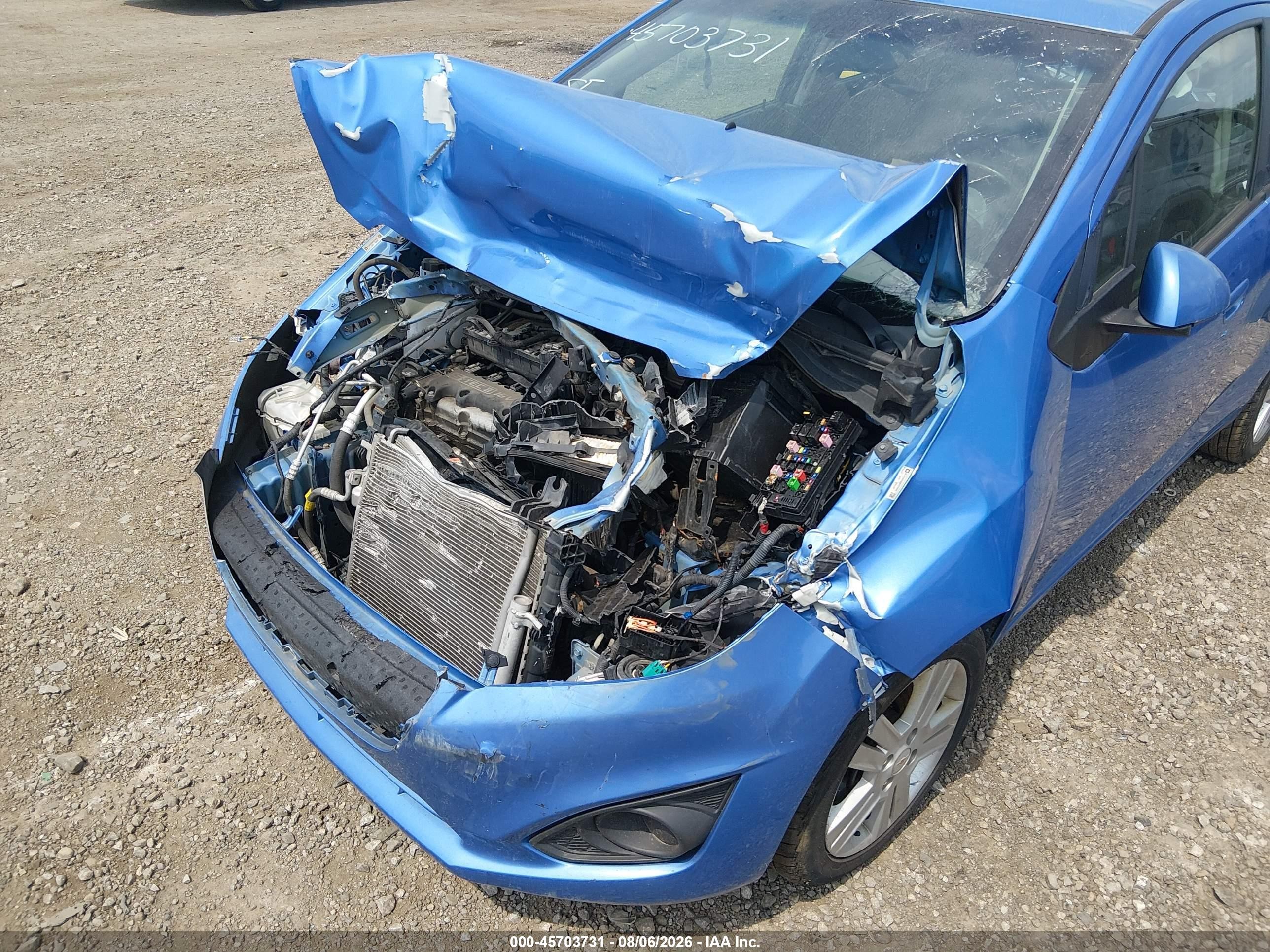 2013 Chevrolet Spark 1lt Auto Blue vin: KL8CD6S98DC575945