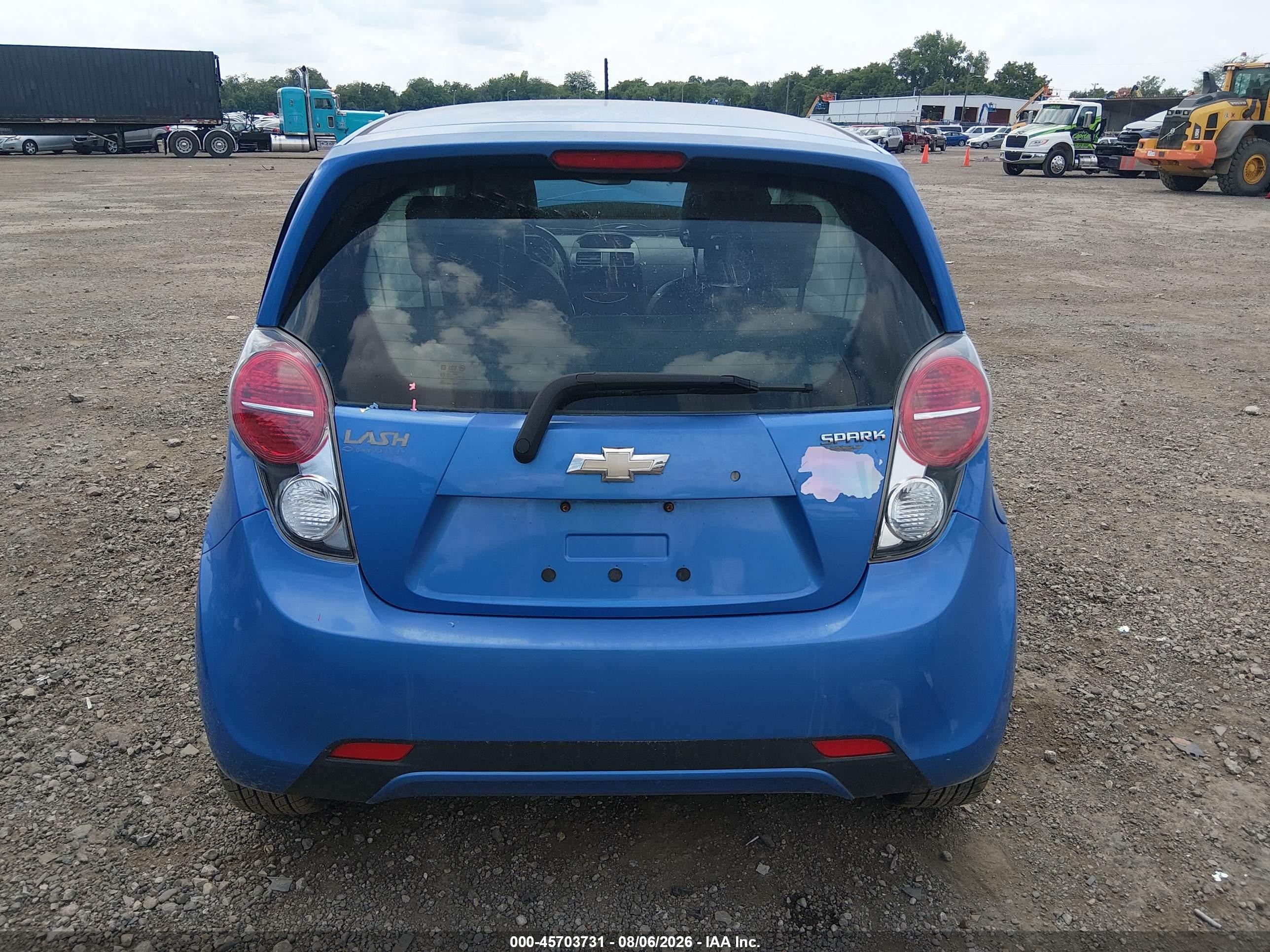2013 Chevrolet Spark 1lt Auto Blue vin: KL8CD6S98DC575945