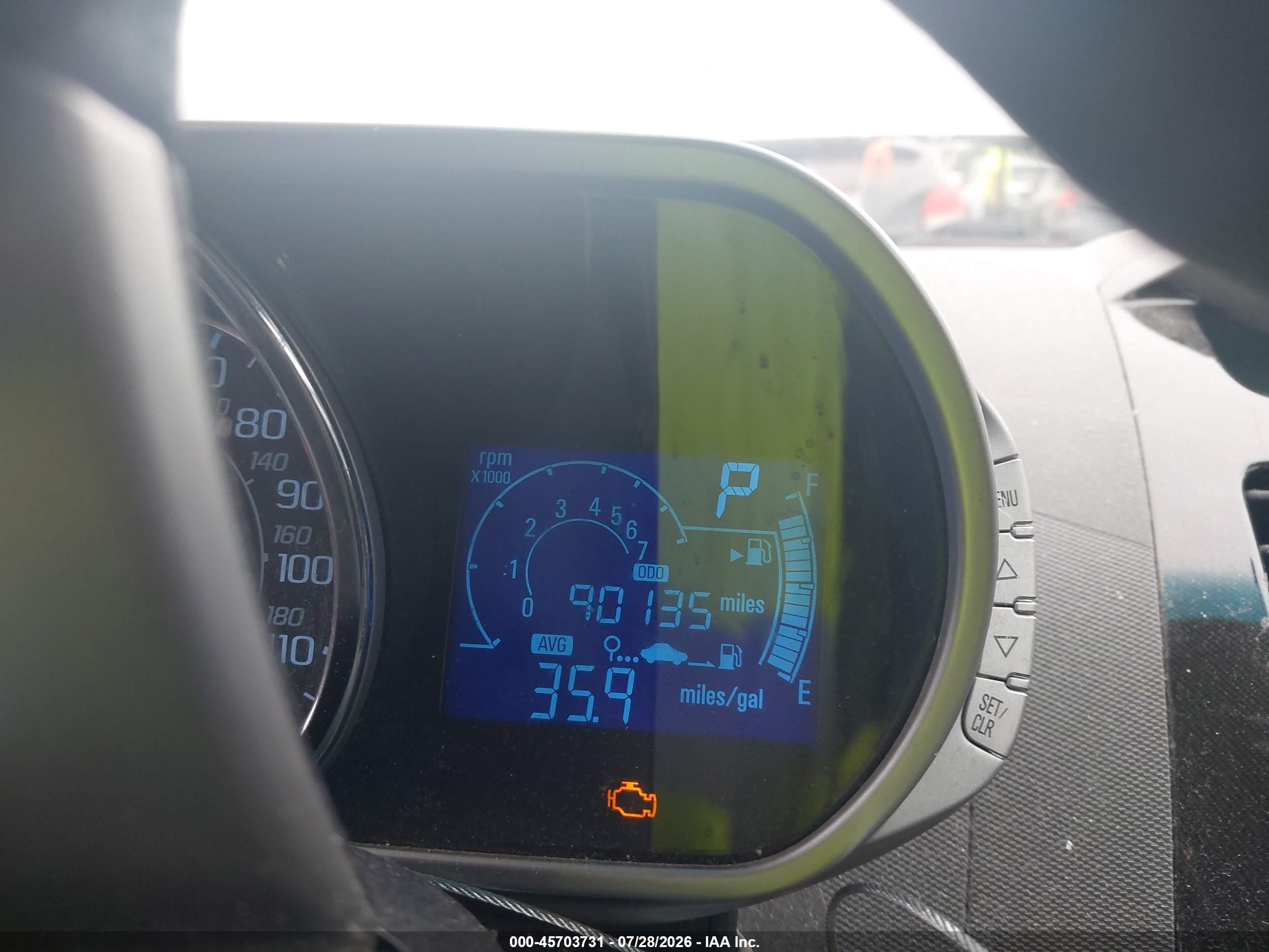2013 Chevrolet Spark 1lt Auto Blue vin: KL8CD6S98DC575945