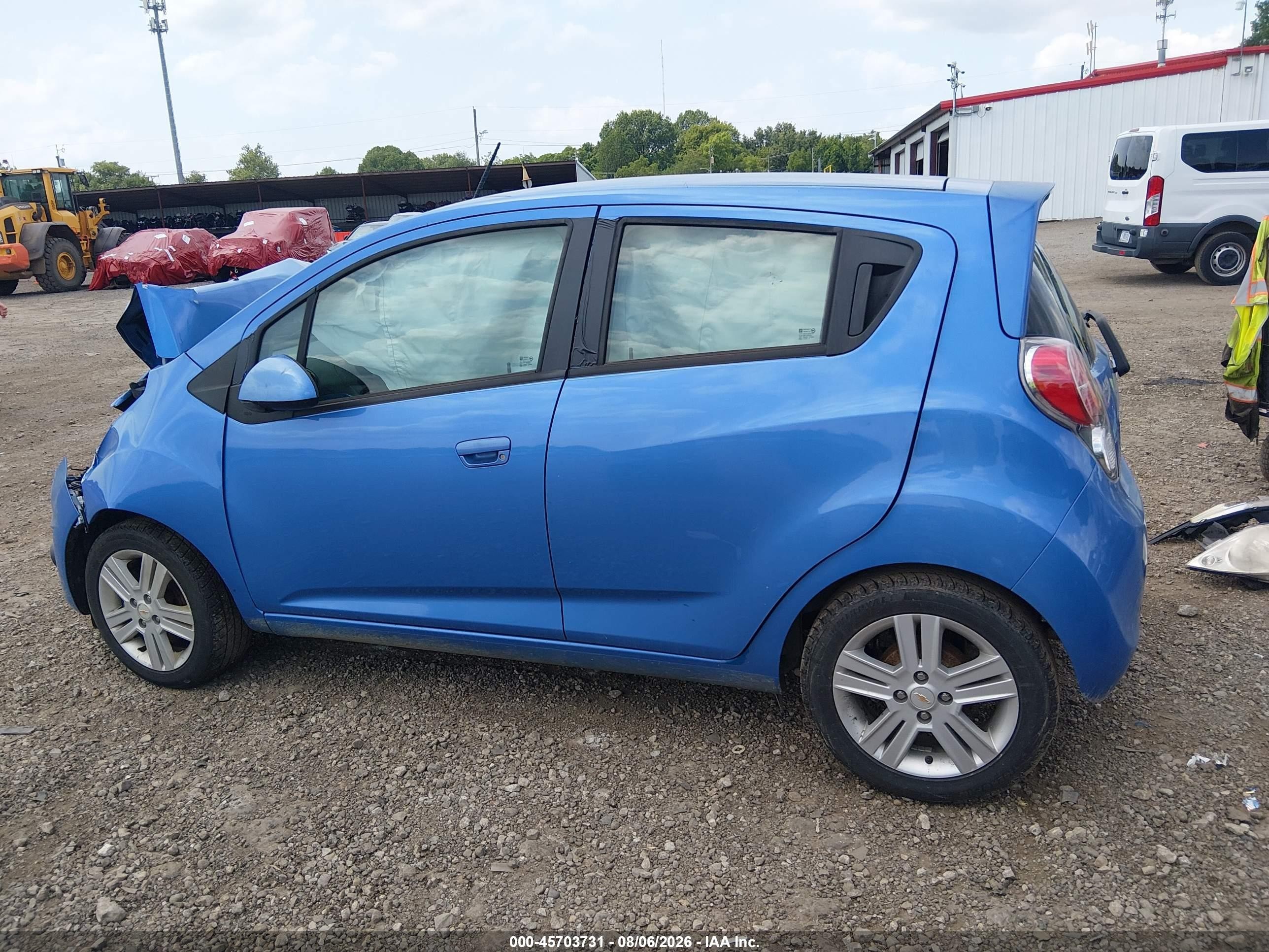 2013 Chevrolet Spark 1lt Auto Blue vin: KL8CD6S98DC575945