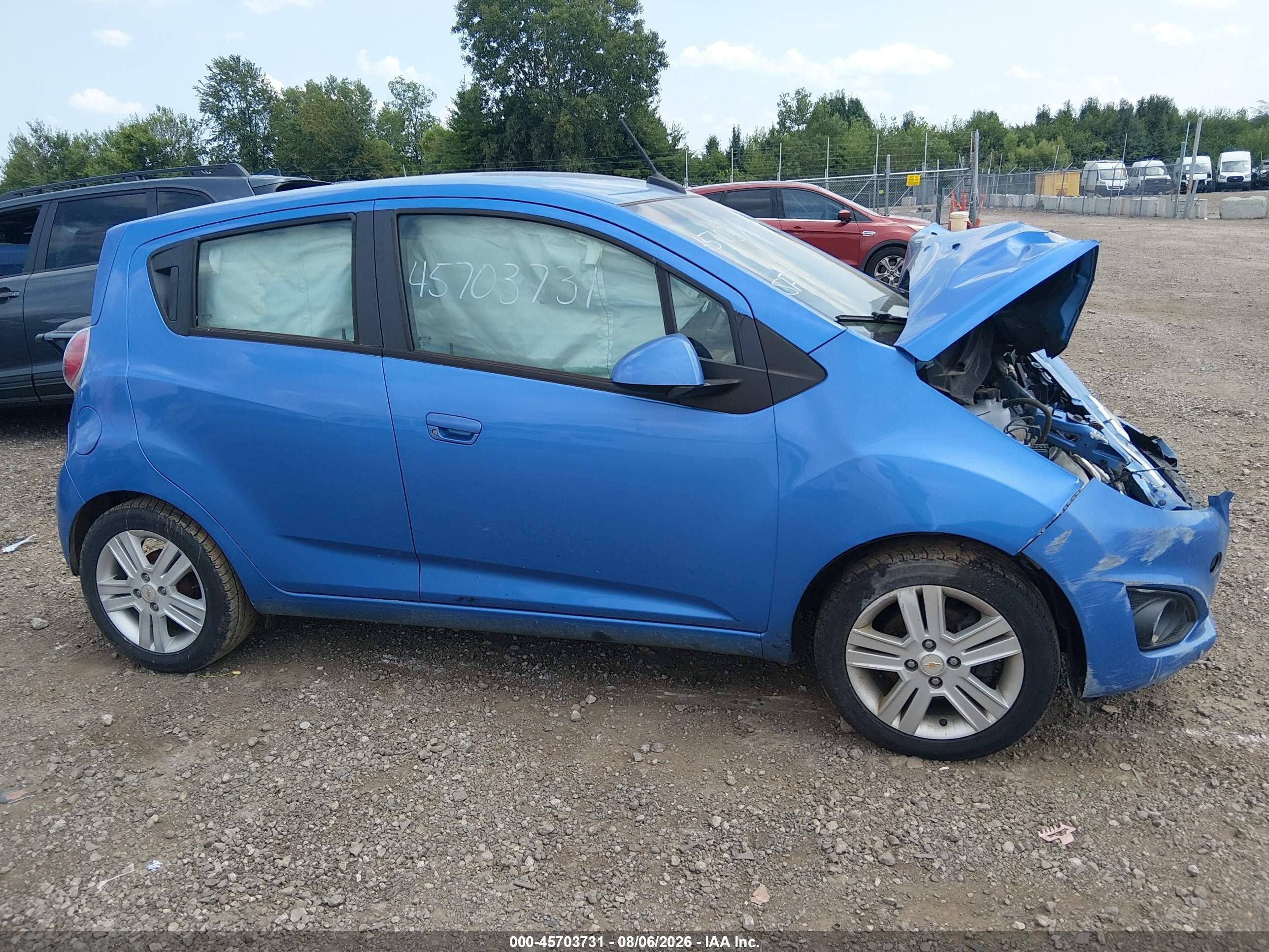2013 Chevrolet Spark 1lt Auto Blue vin: KL8CD6S98DC575945