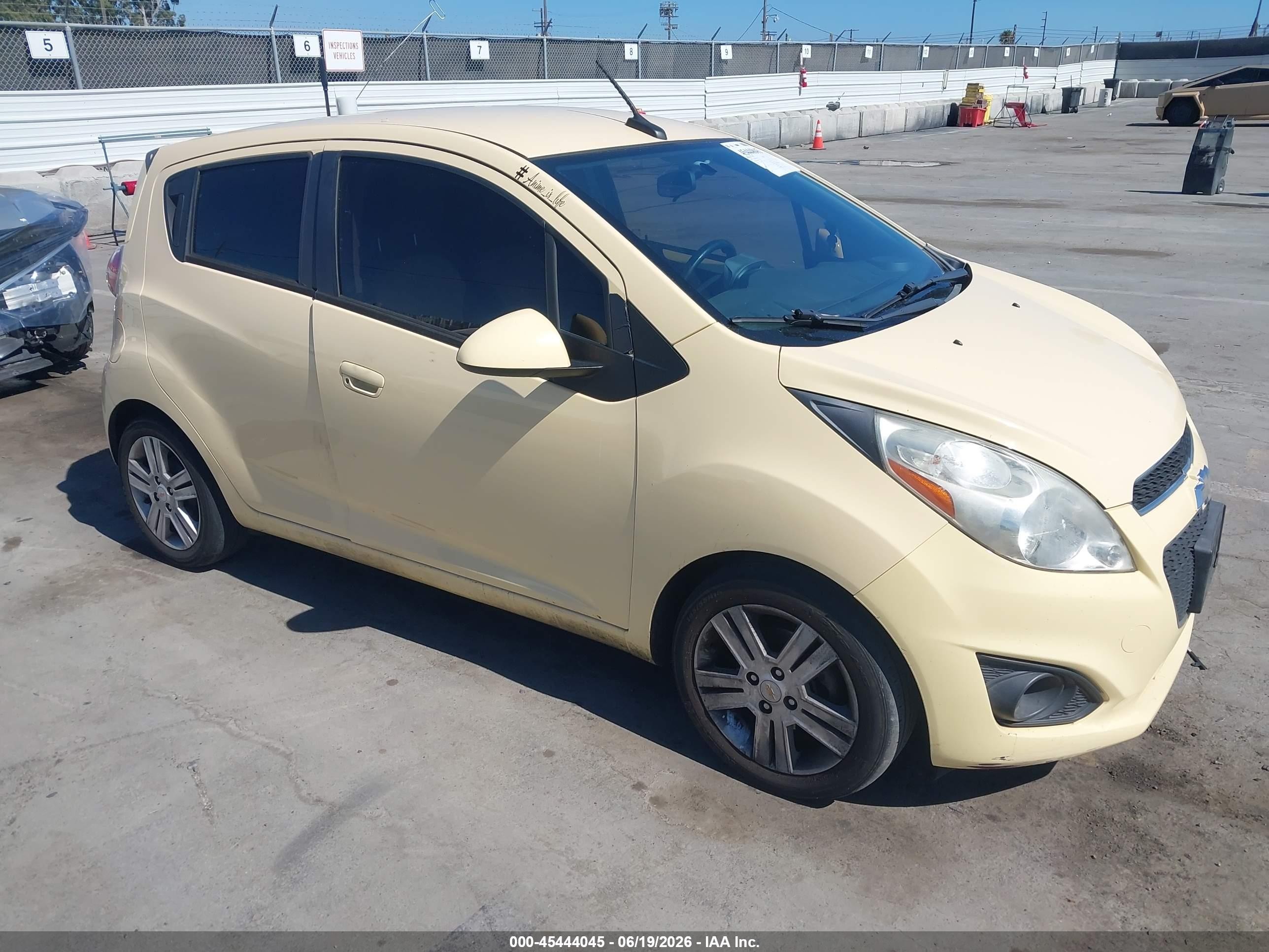 2013 Chevrolet Spark 1lt Auto Yellow vin: KL8CD6S98DC577744