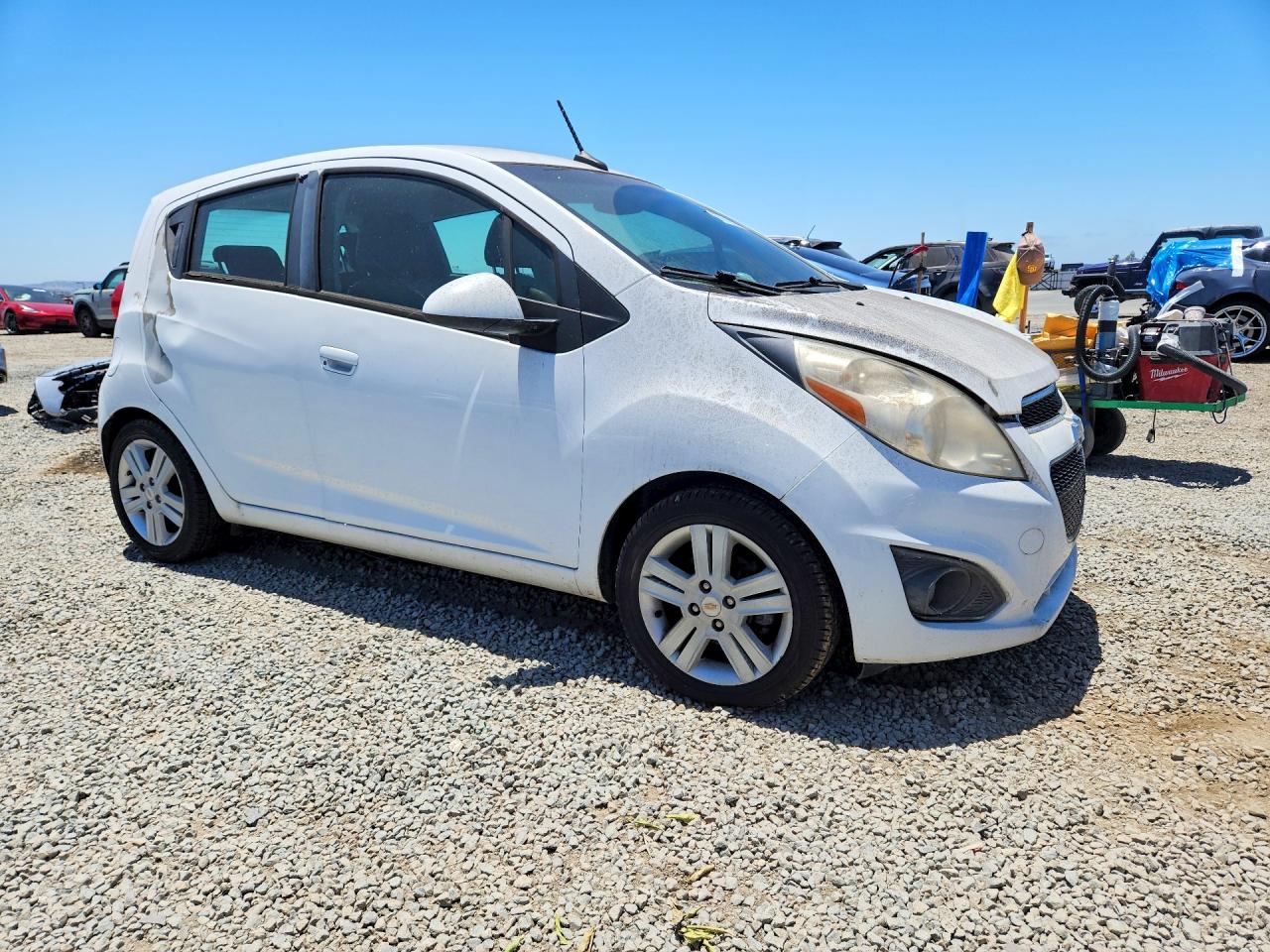 2013 Chevrolet Spark White vin: KL8CD6S98DC583673