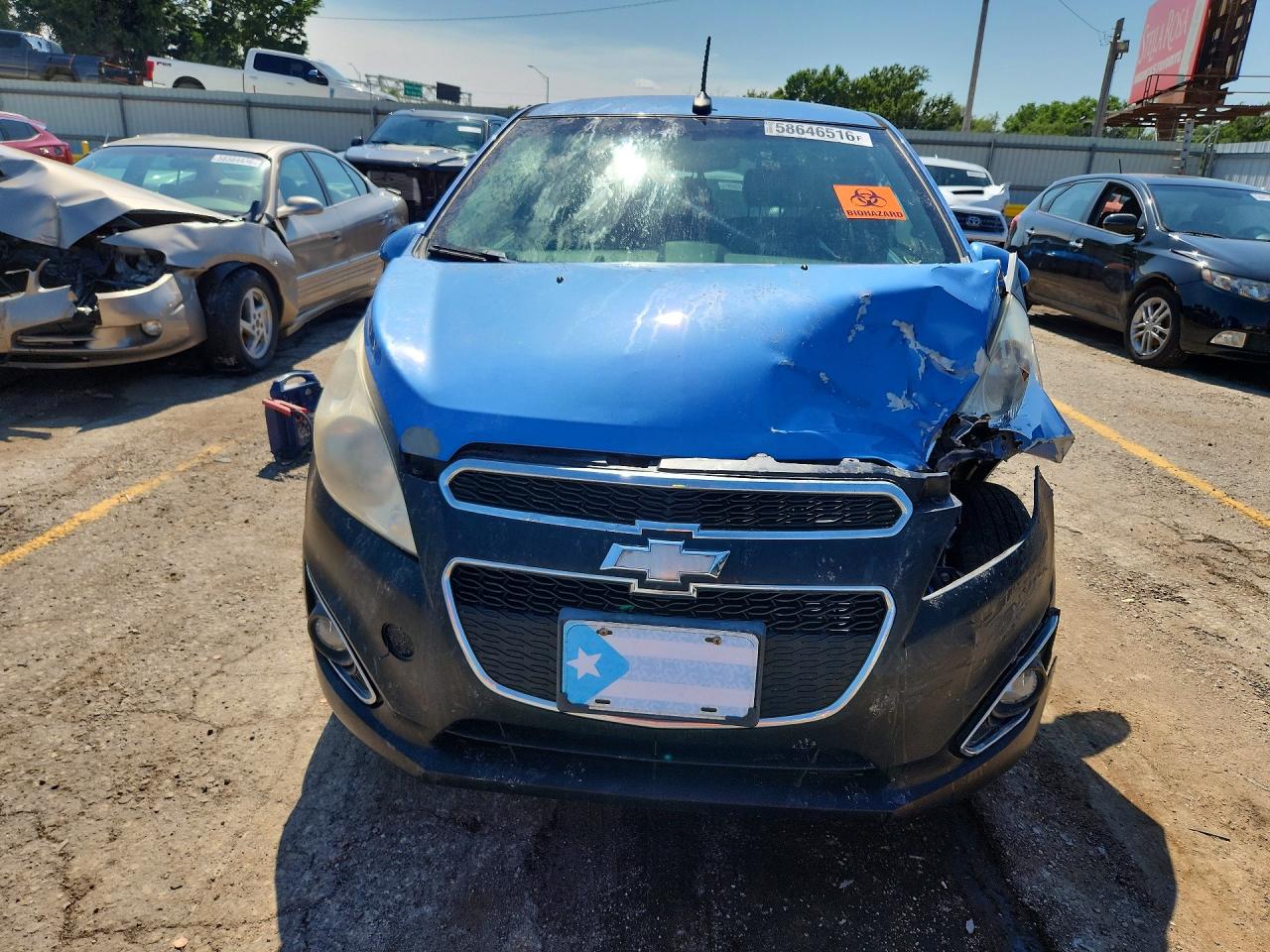 2014 Chevrolet Spark 1lt Blue vin: KL8CD6S98EC457721