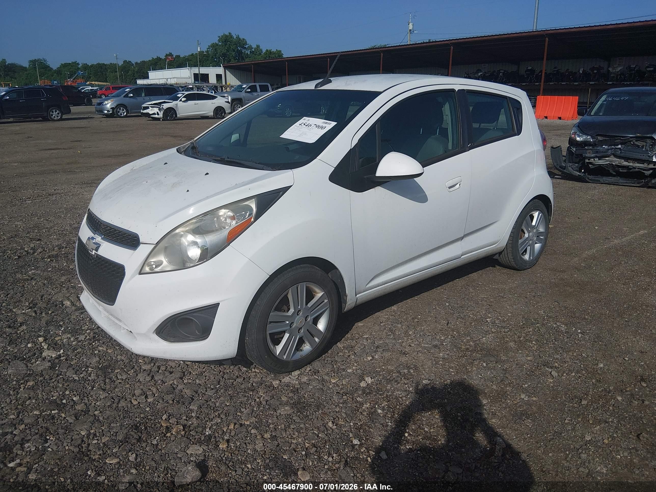 2014 Chevrolet Spark 1lt Auto White vin: KL8CD6S98EC465625