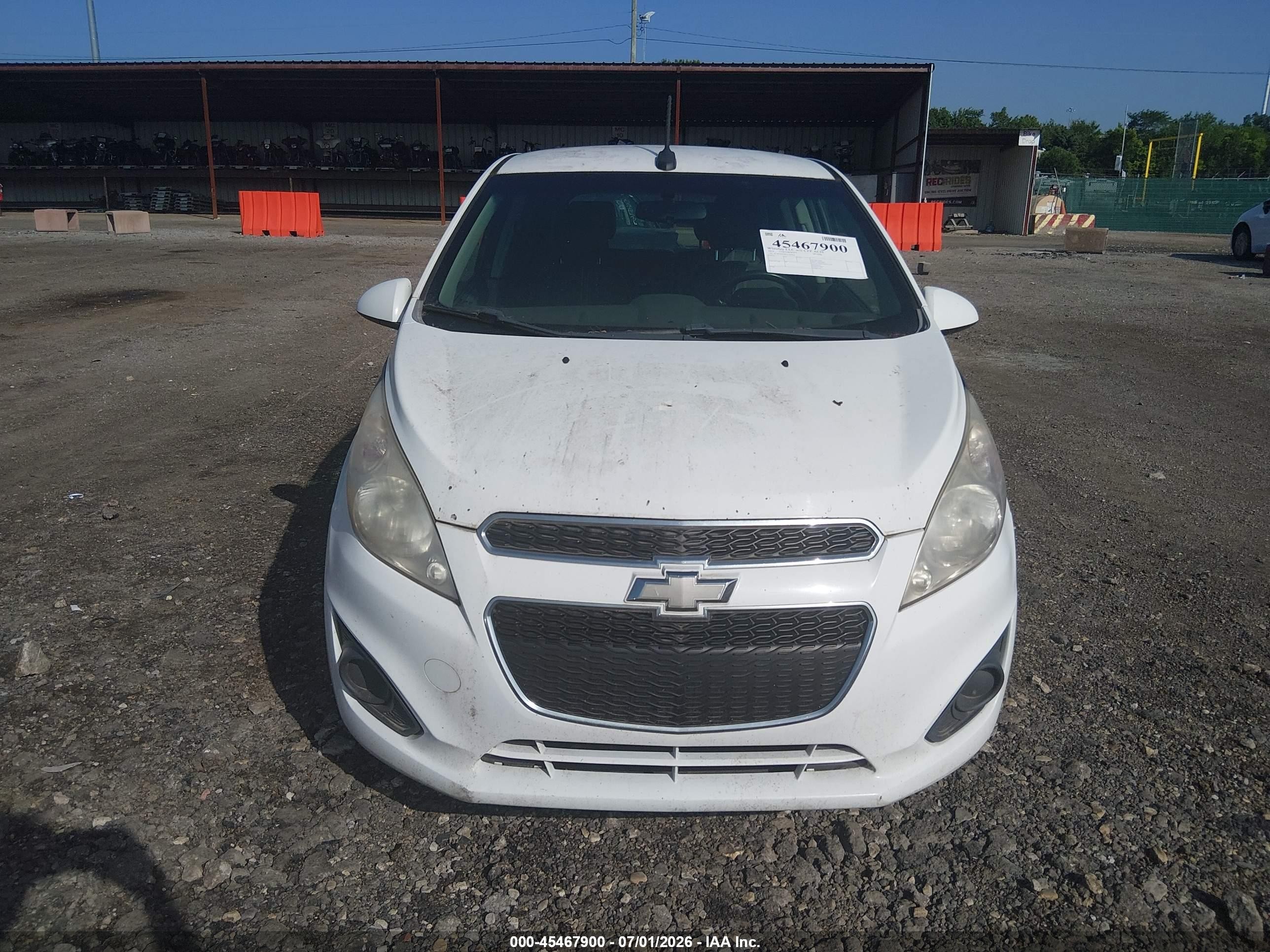 2014 Chevrolet Spark 1lt Auto White vin: KL8CD6S98EC465625
