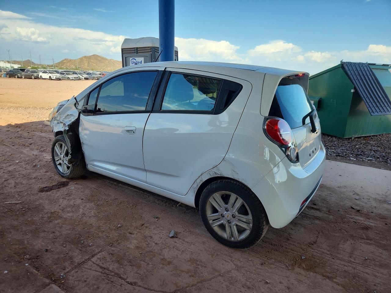 2014 Chevrolet Spark 1lt White vin: KL8CD6S98EC540873