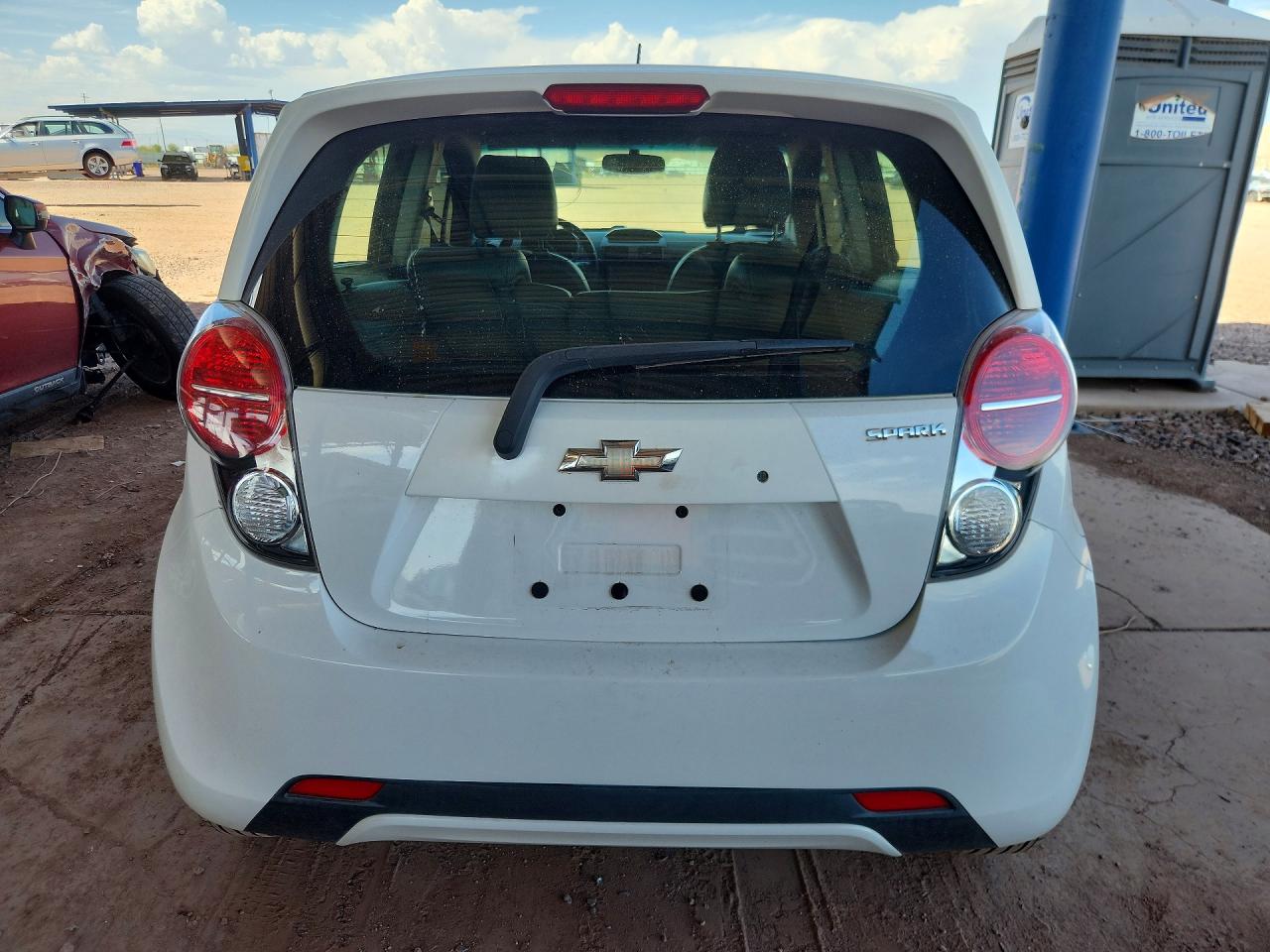 2014 Chevrolet Spark 1lt White vin: KL8CD6S98EC540873