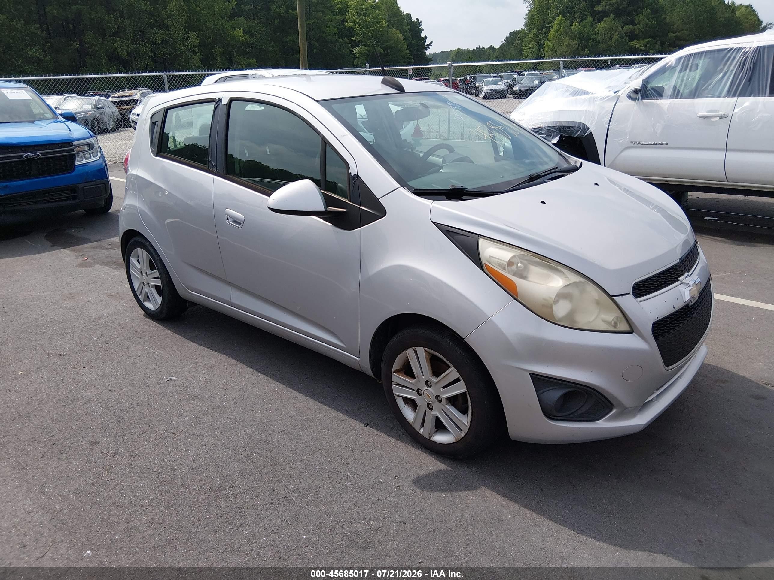 2015 Chevrolet Spark 1lt Cvt Silver vin: KL8CD6S98FC737690