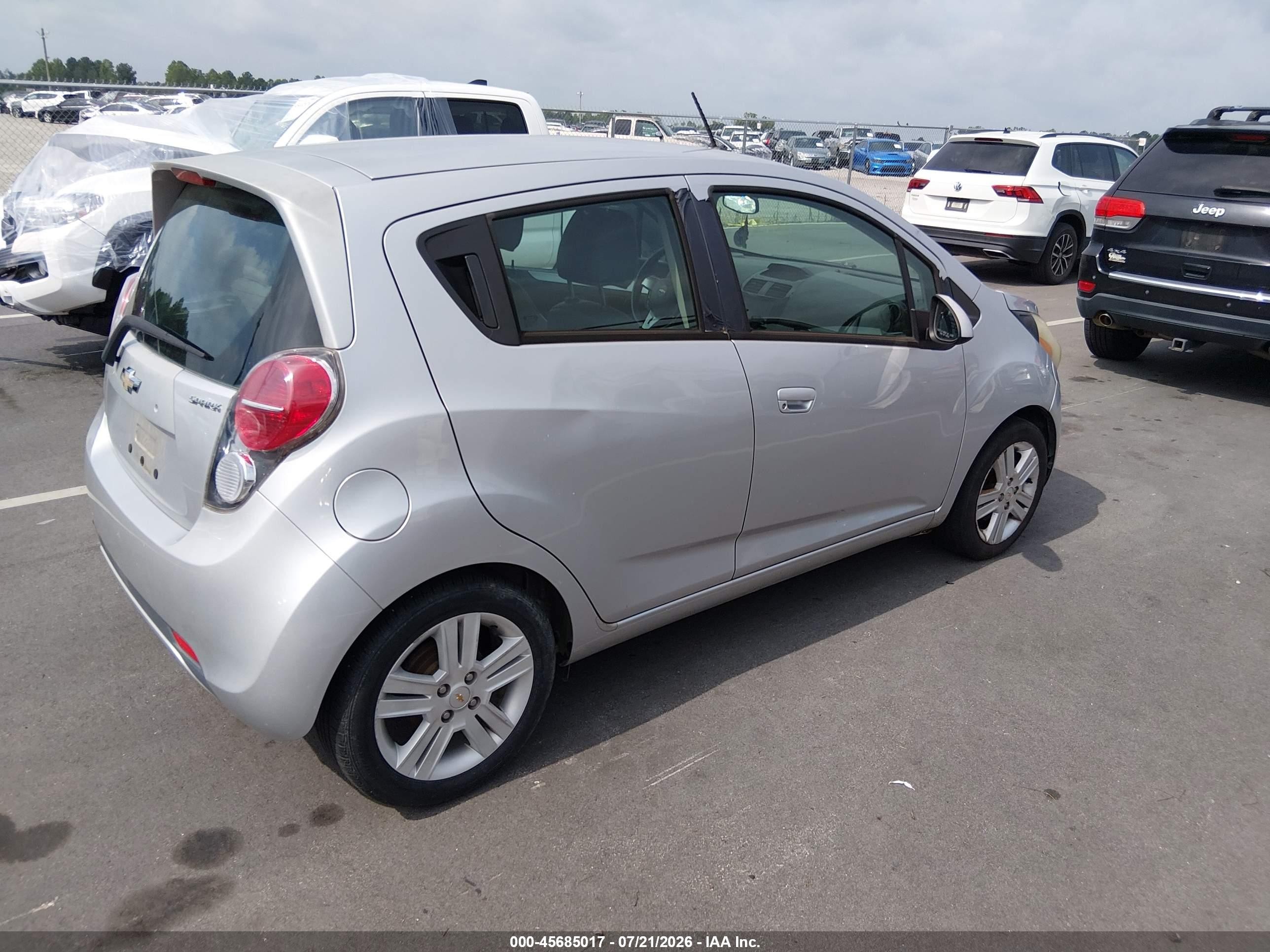 2015 Chevrolet Spark 1lt Cvt Silver vin: KL8CD6S98FC737690