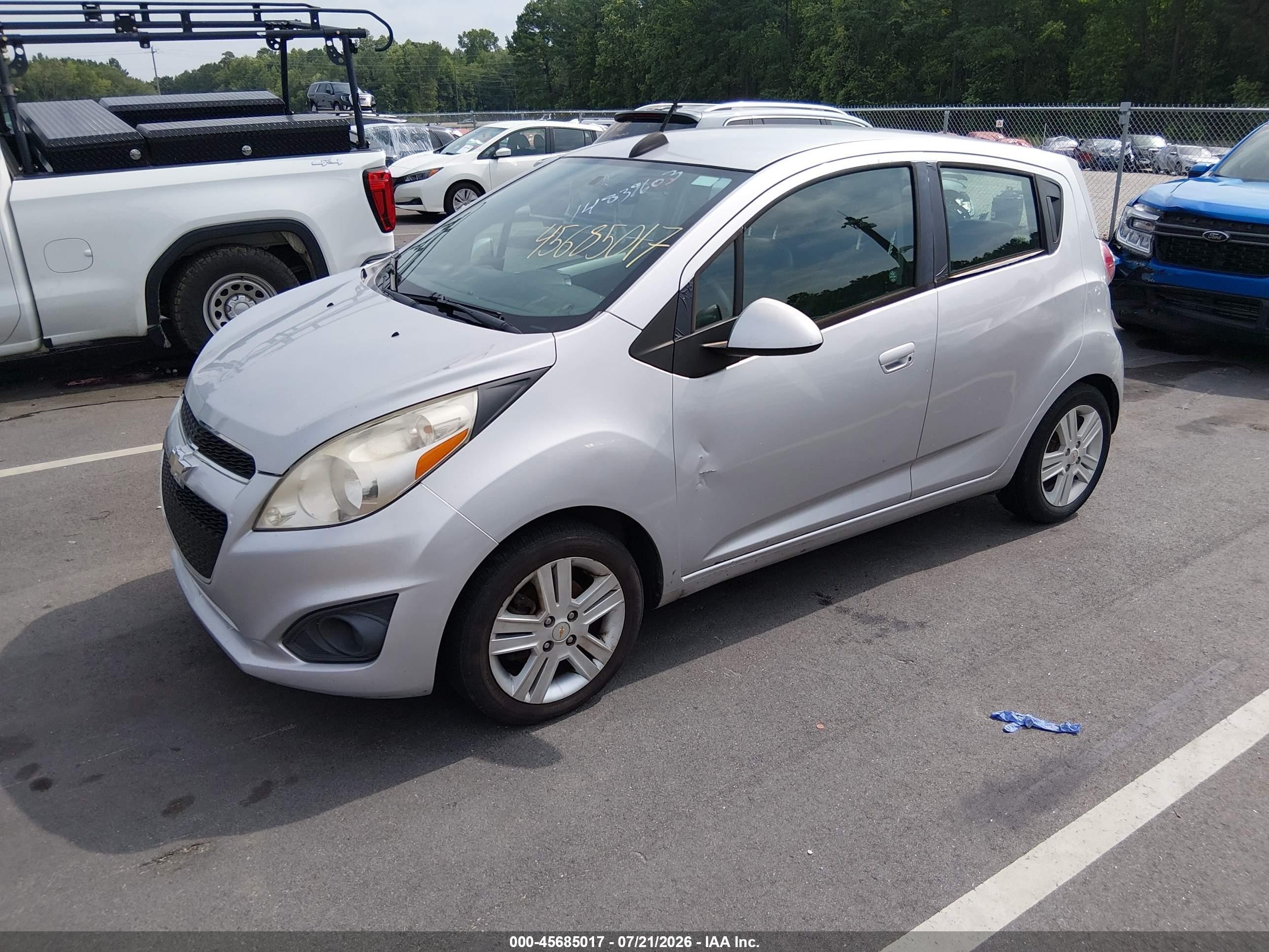 2015 Chevrolet Spark 1lt Cvt Silver vin: KL8CD6S98FC737690